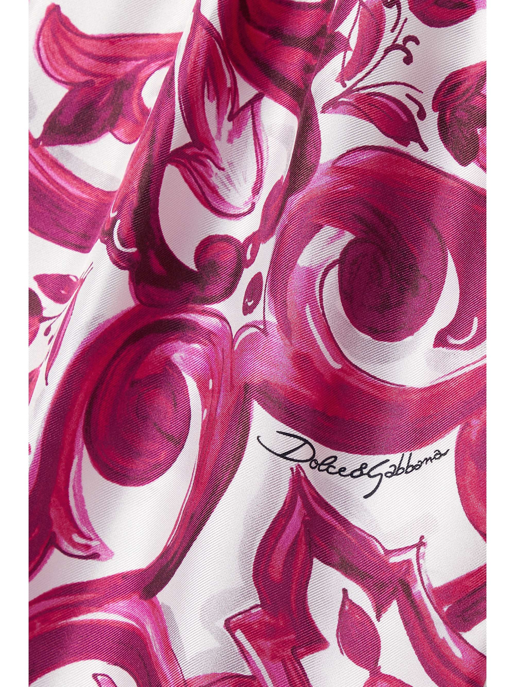 Maiolica printed silk-satin twill shorts view