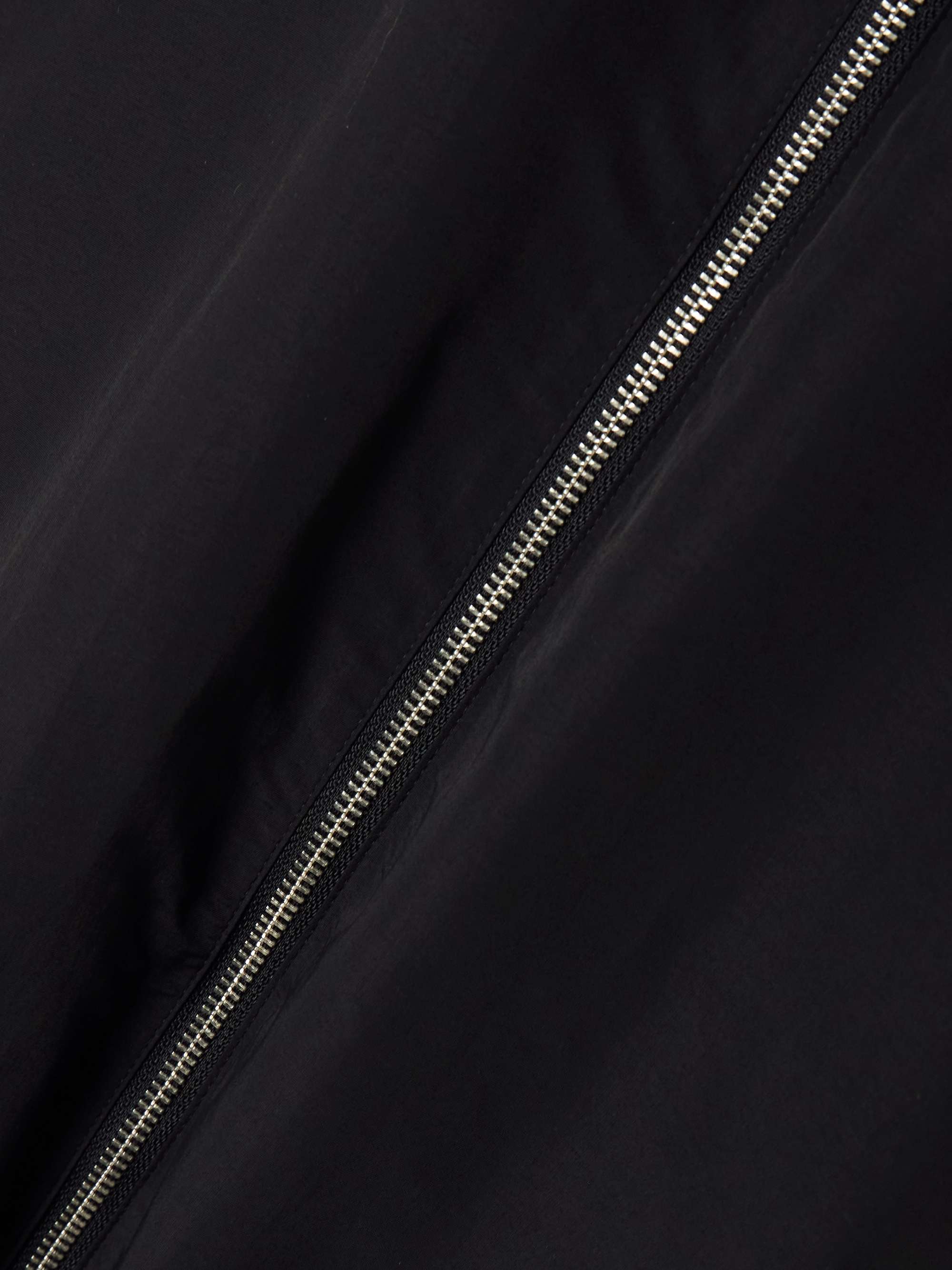Hooded recycled-shell coat view