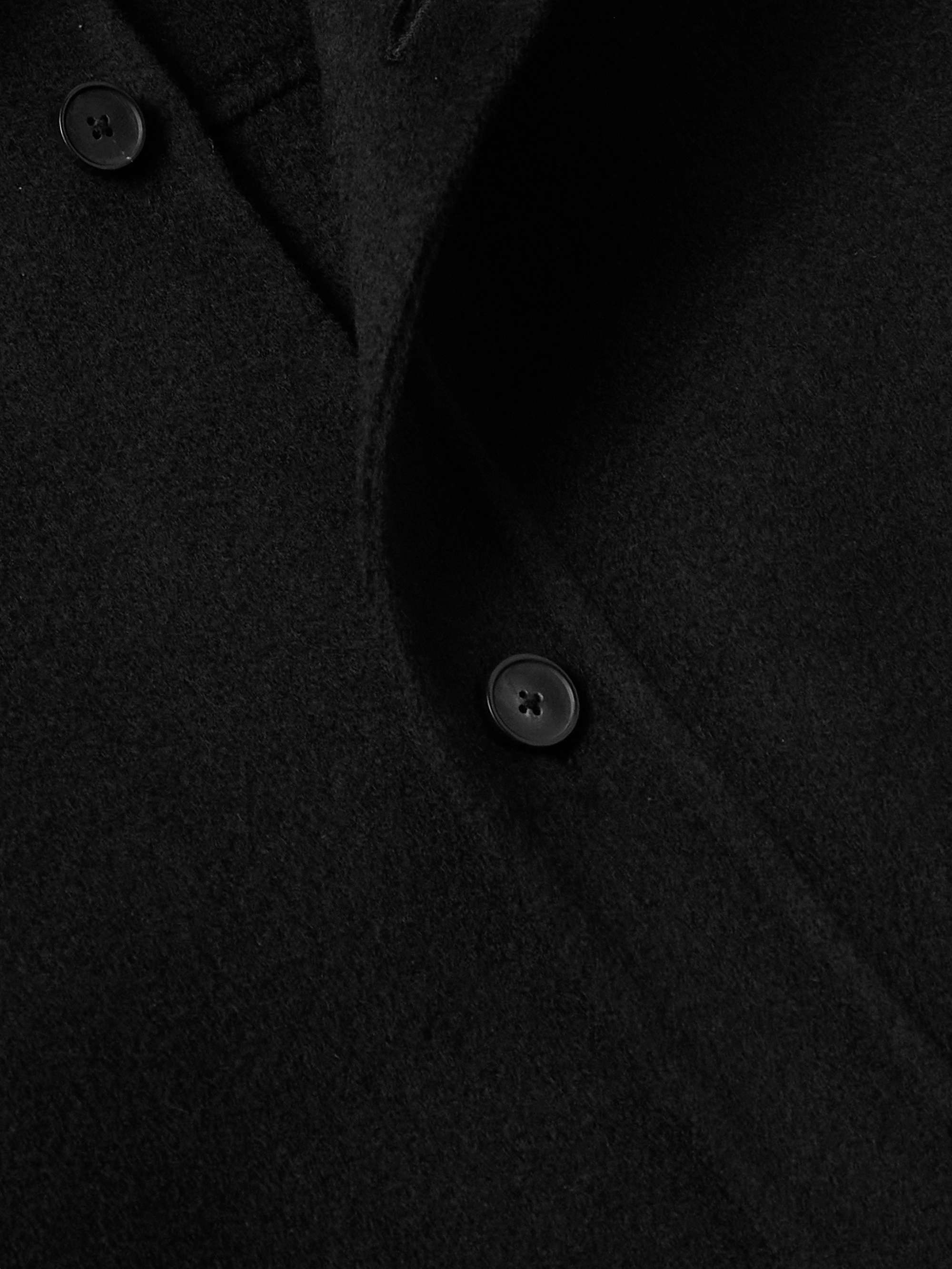 Double-Faced Wool and Cashmere-Blend Felt Overshirt view