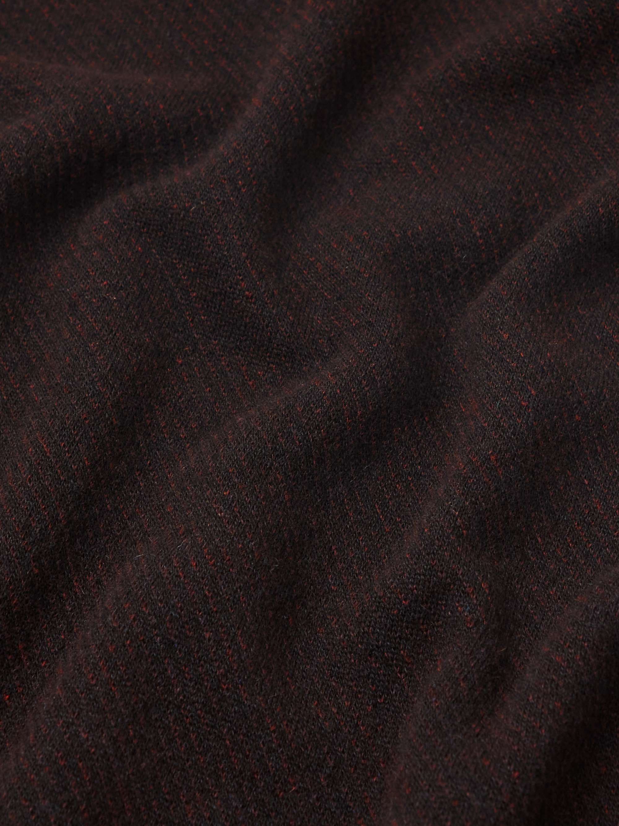 Roadster Slim-Fit Striped Cashmere Half-Zip Sweater view