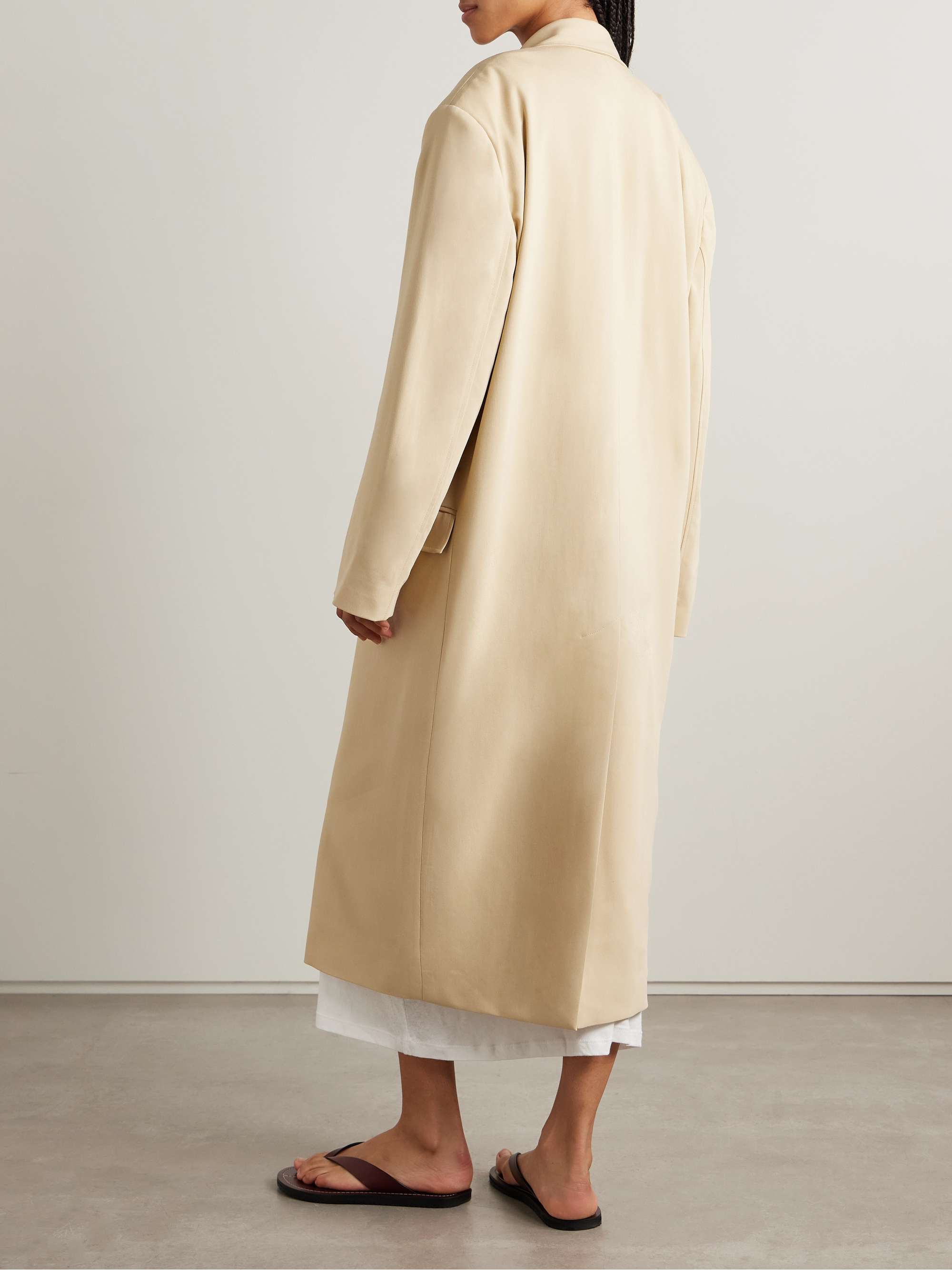 Tribeca oversized woven coat view