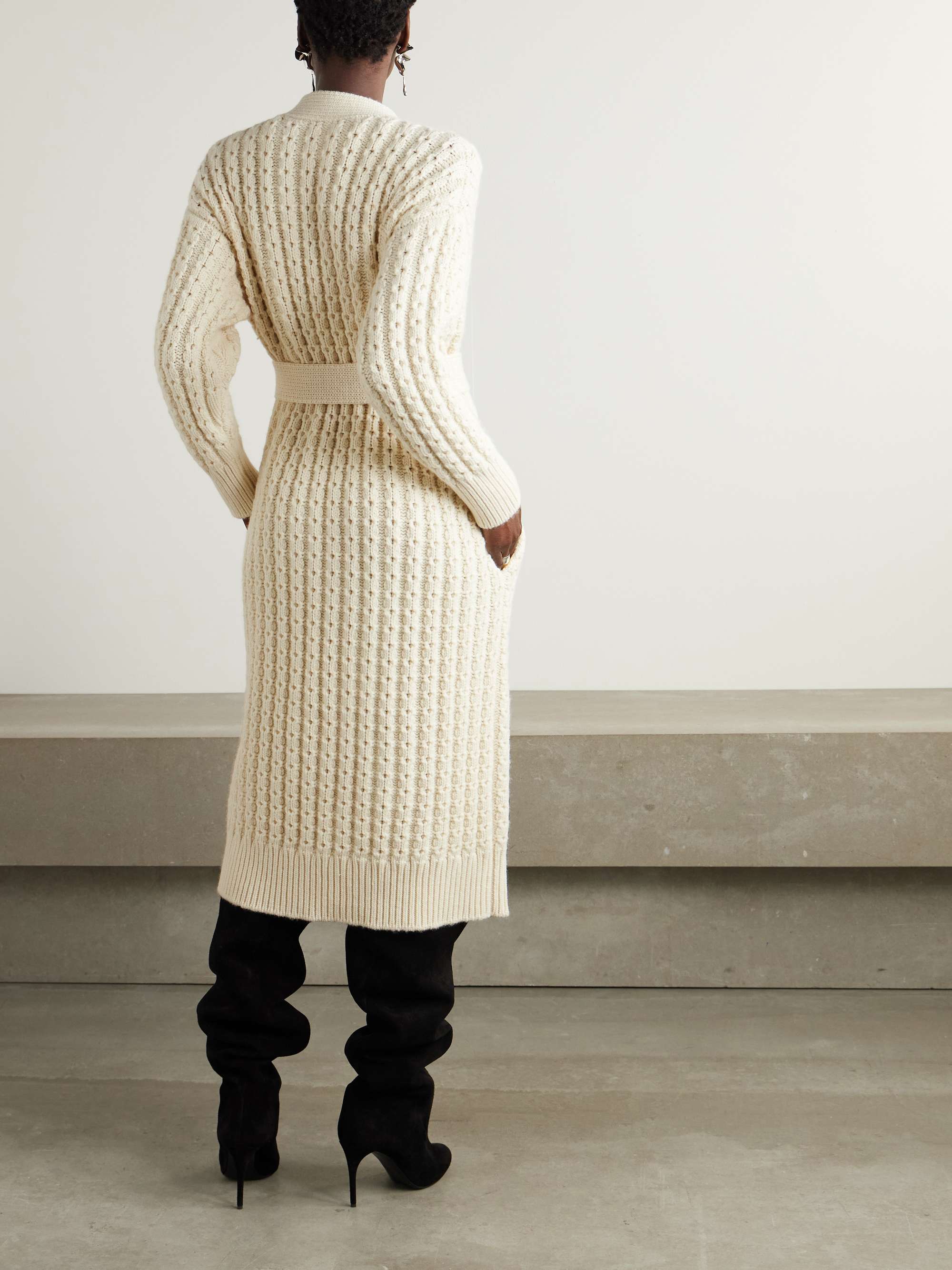 Oversized wool cardigan view