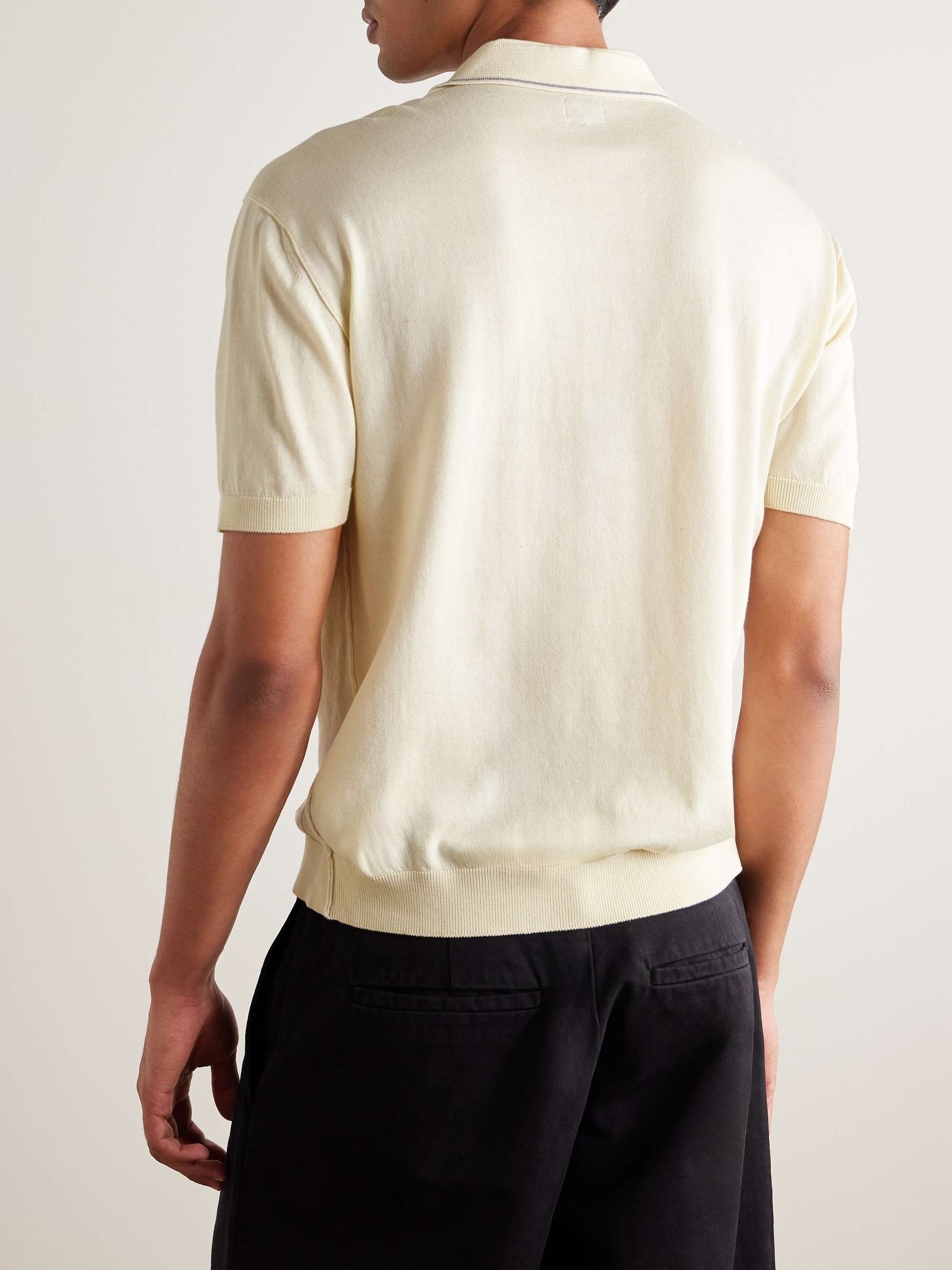 Logo-Embroidered Cotton Polo Shirt view