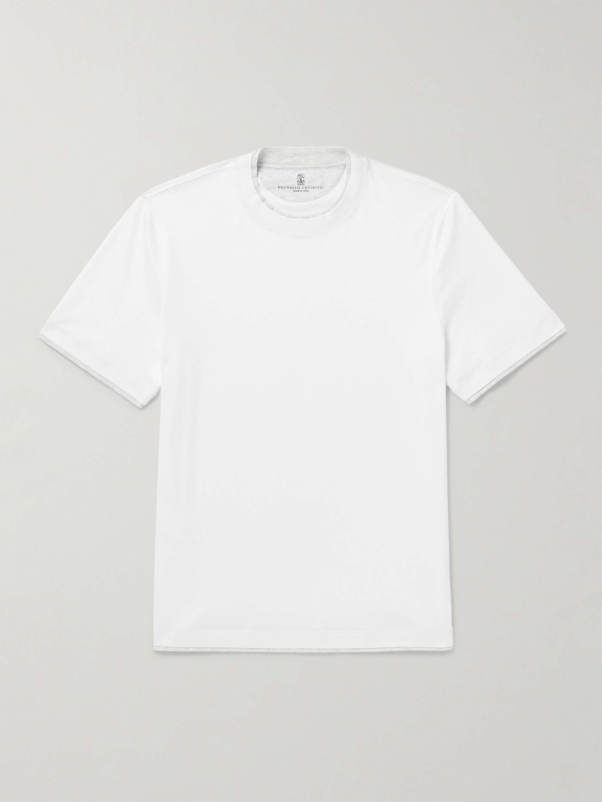 Layered Cotton-Jersey T-Shirt view
