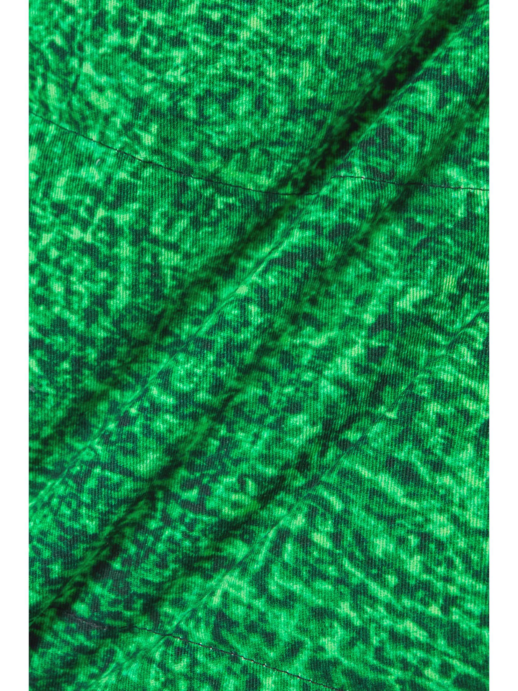 + JW Anderson quilted printed cotton-twill down mini skirt view