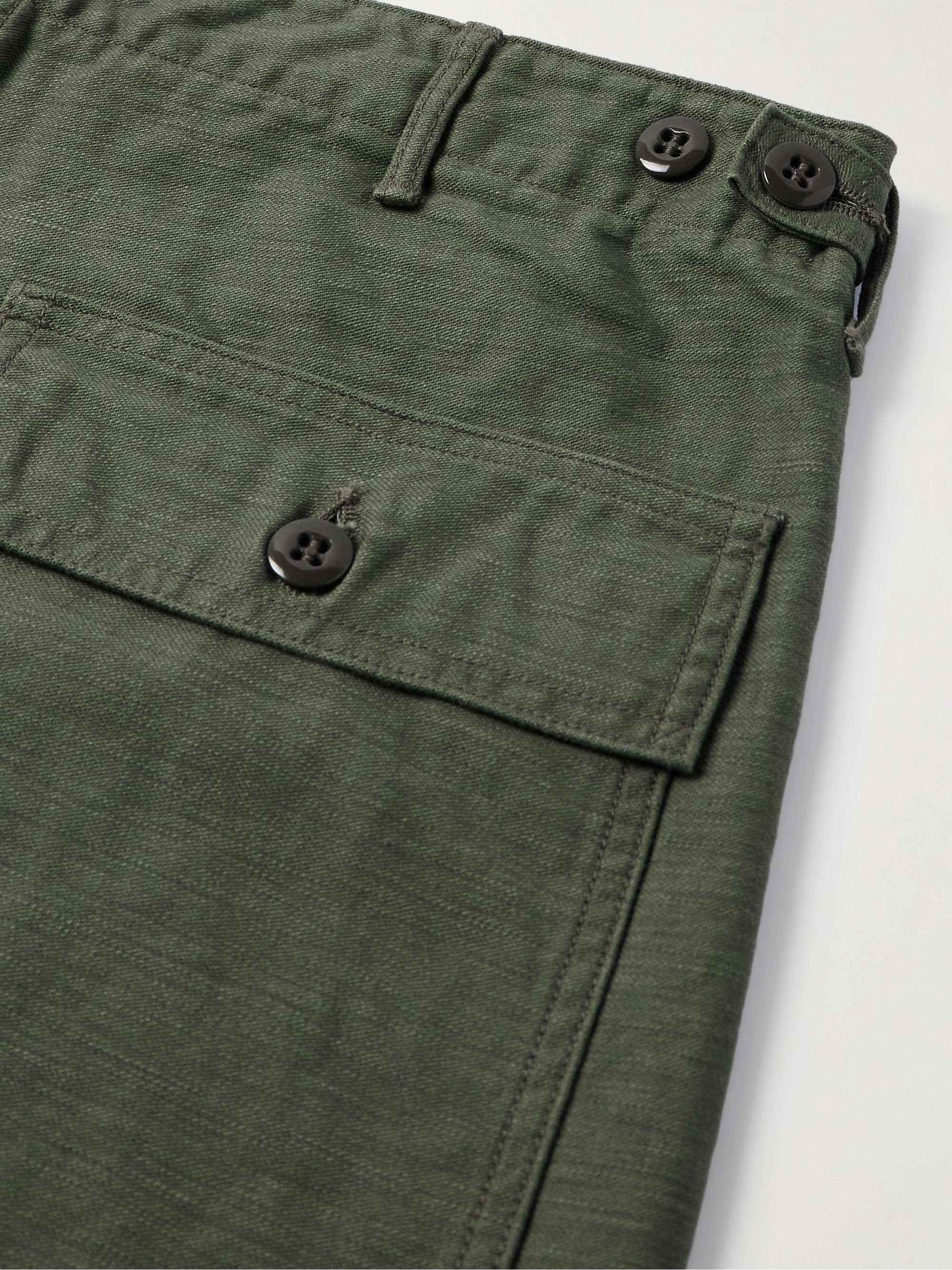 Slim-Fit Straight-Leg Cotton Cargo Shorts view
