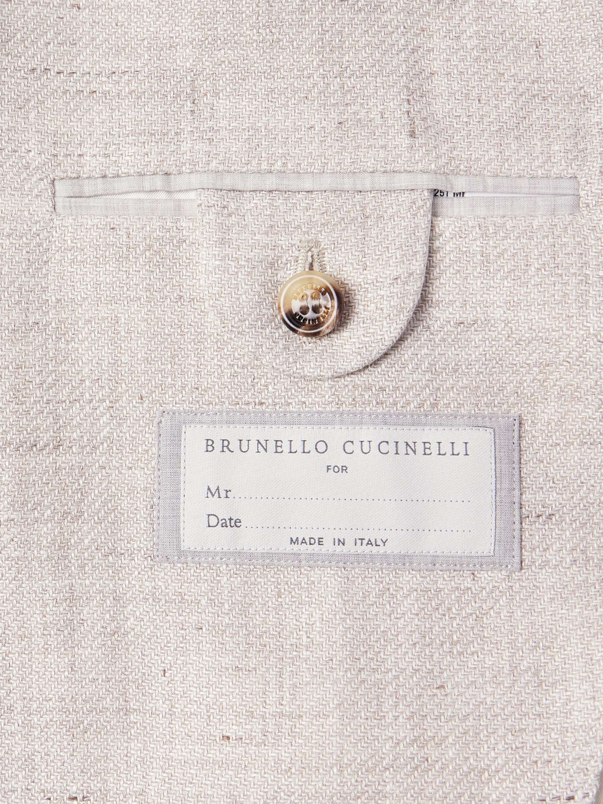 Linen, Wool and Silk-Blend Blazer view
