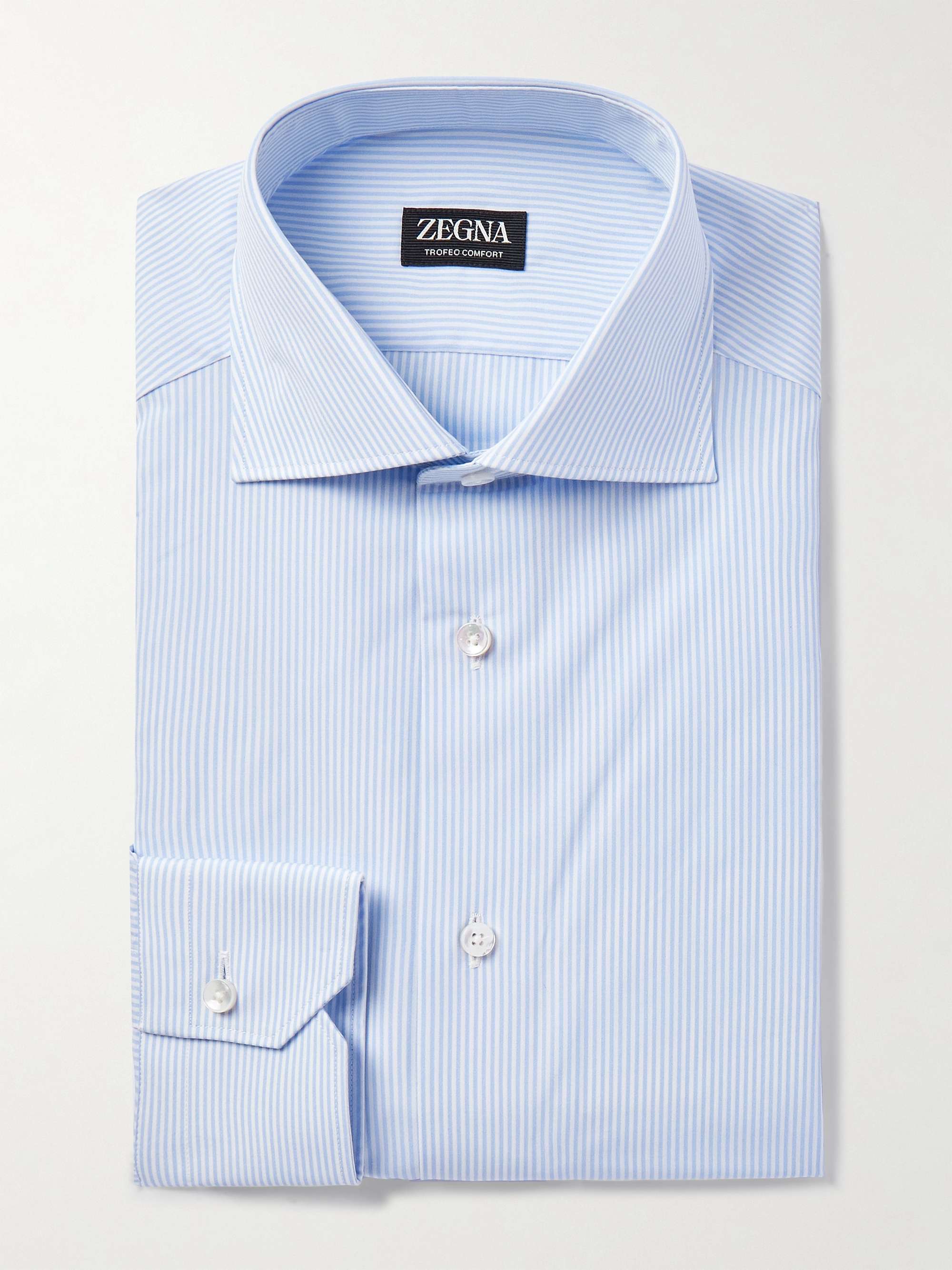 Cutaway-Collar Striped Trofeo™ Shirt view