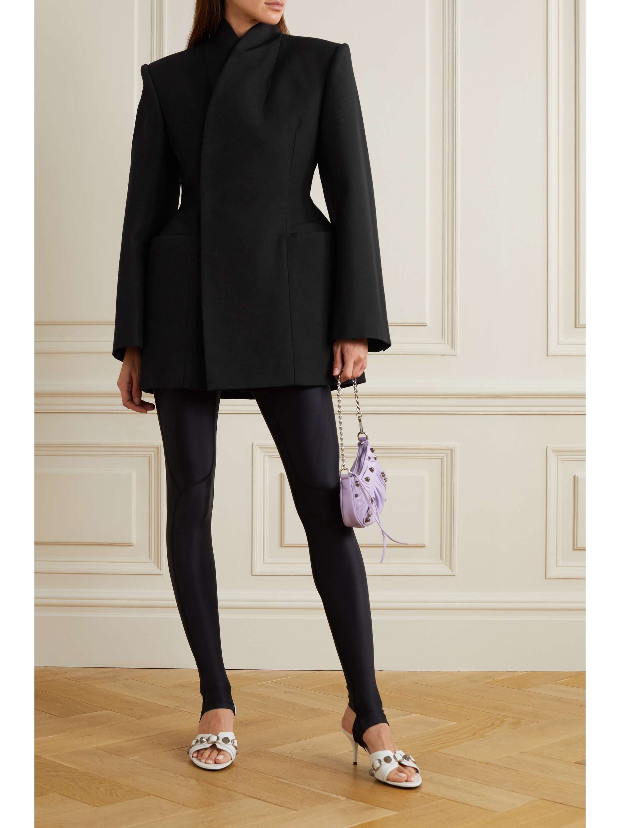 Hourglass wool-gabardine jacket view