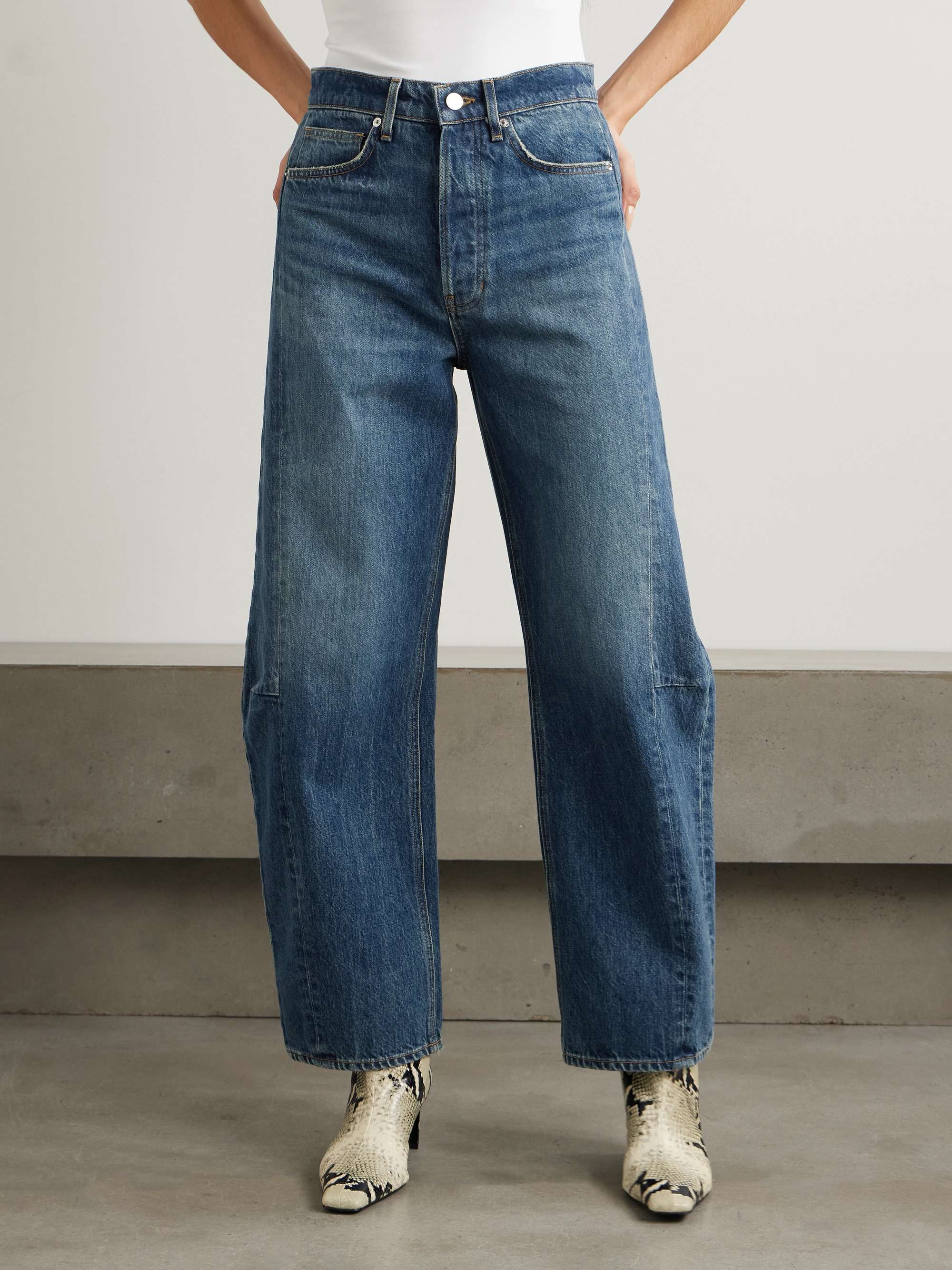 Ryder high-rise barrel-leg jeans view