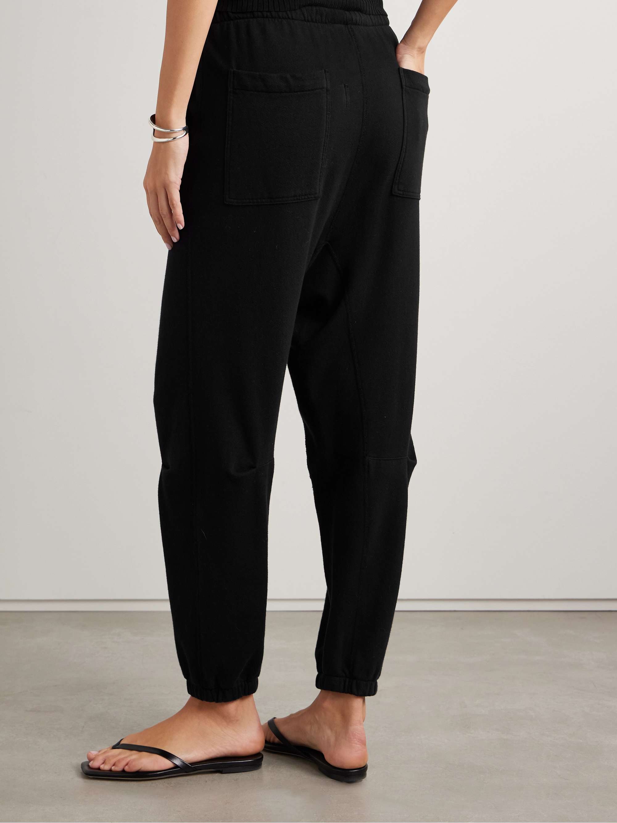 Dulce cotton-jersey track pants view