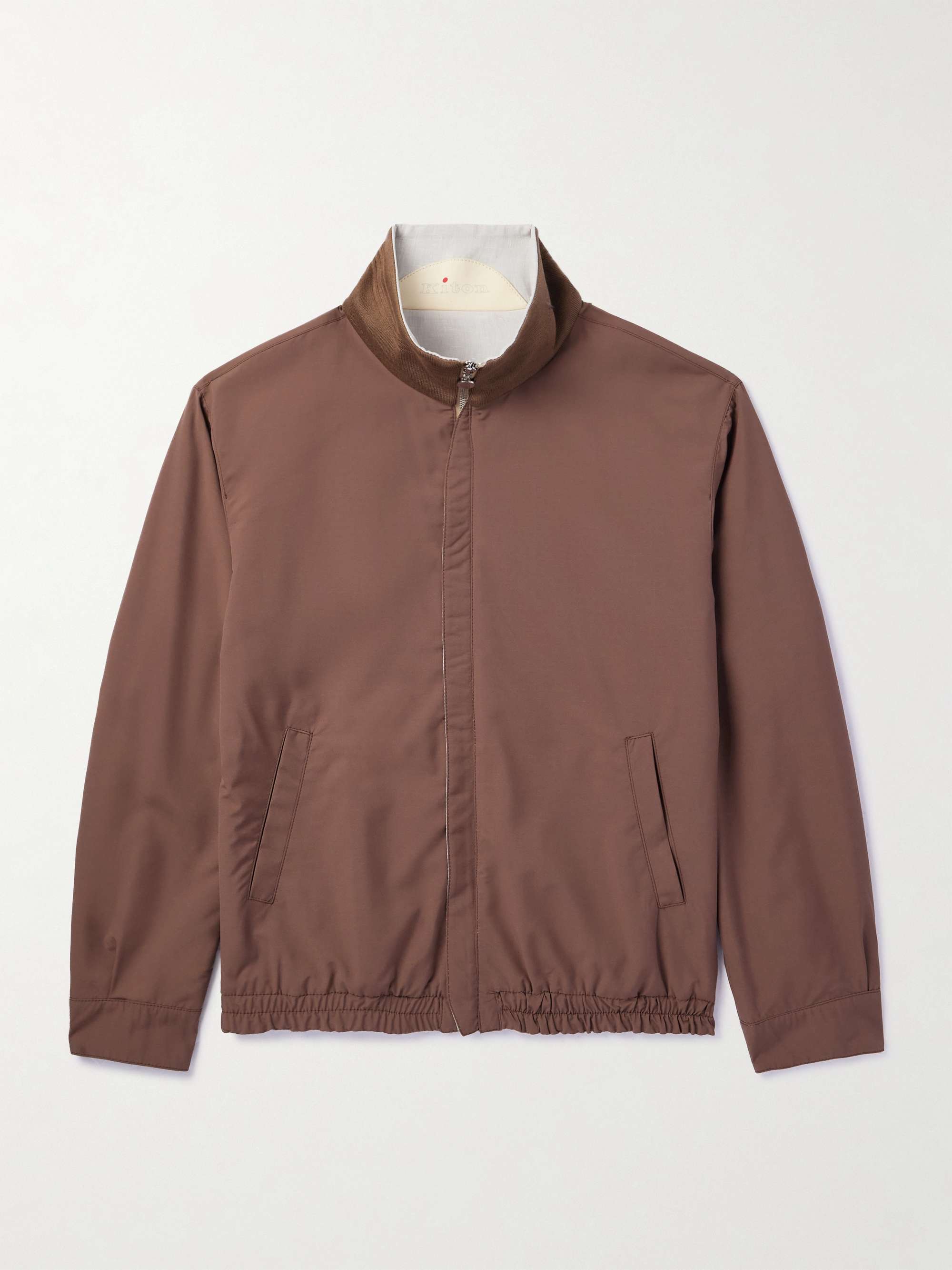 Linen, Wool and Silk-Blend Harrington Jacket view