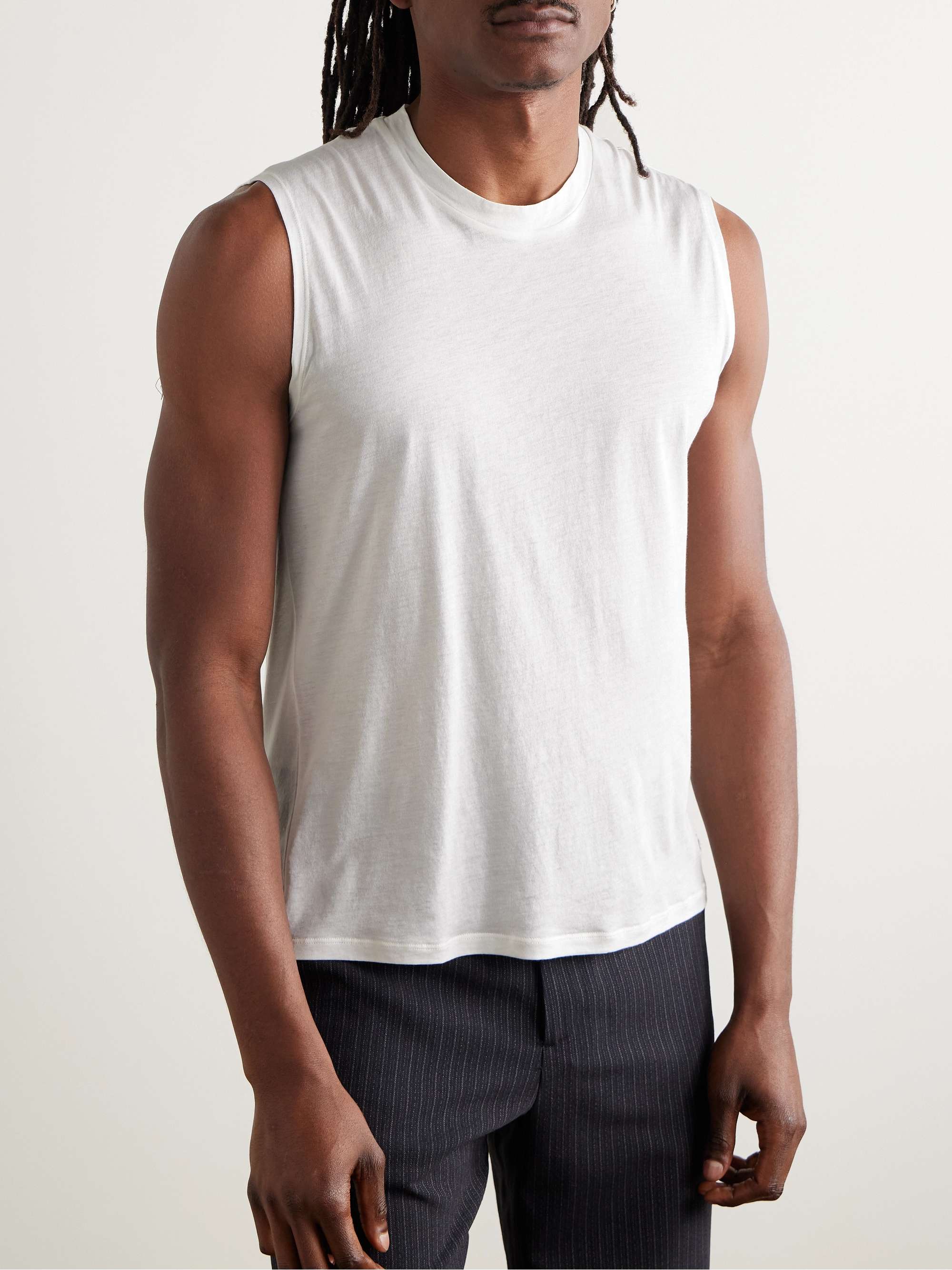 Breathe Cotton-Jersey Tank Top view