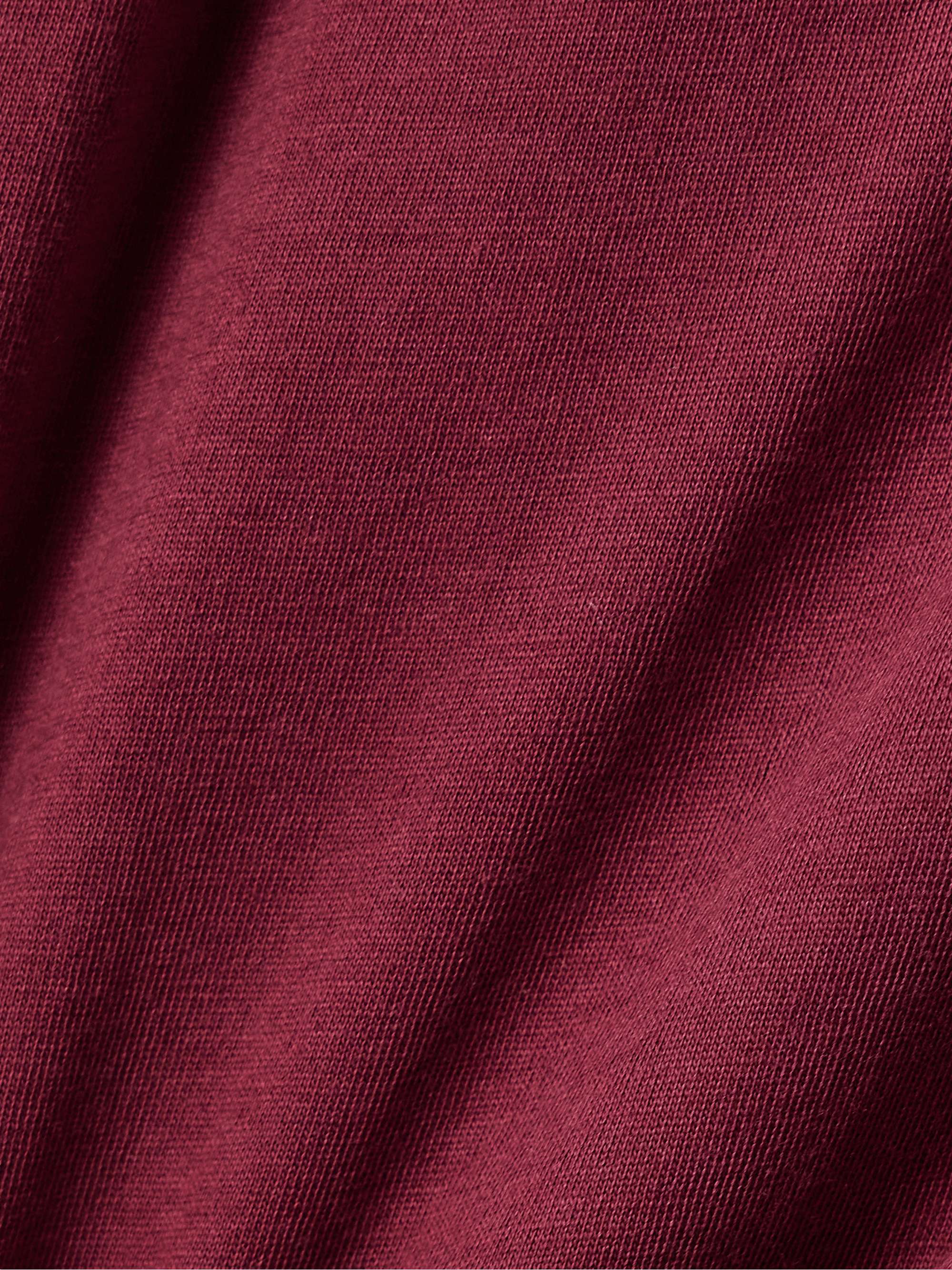 Camellia organic Pima cotton-jersey pajama set view