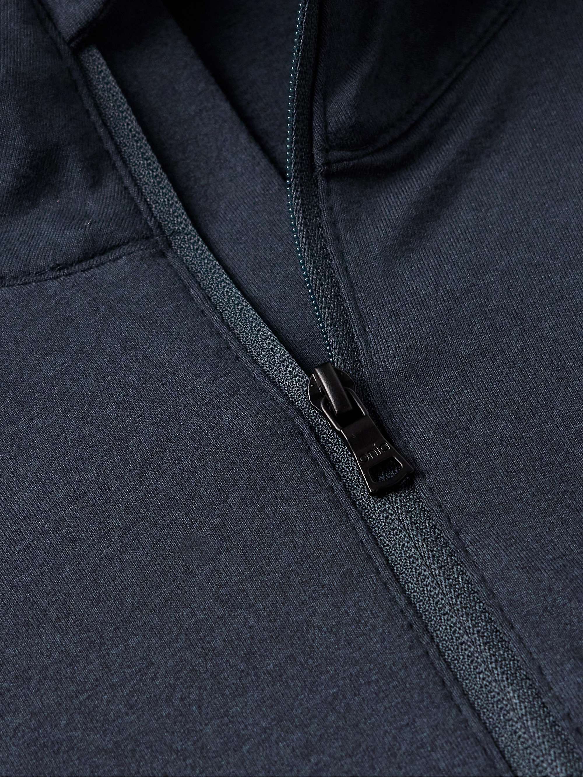 Everyday Stretch-Jersey Half-Zip Top view