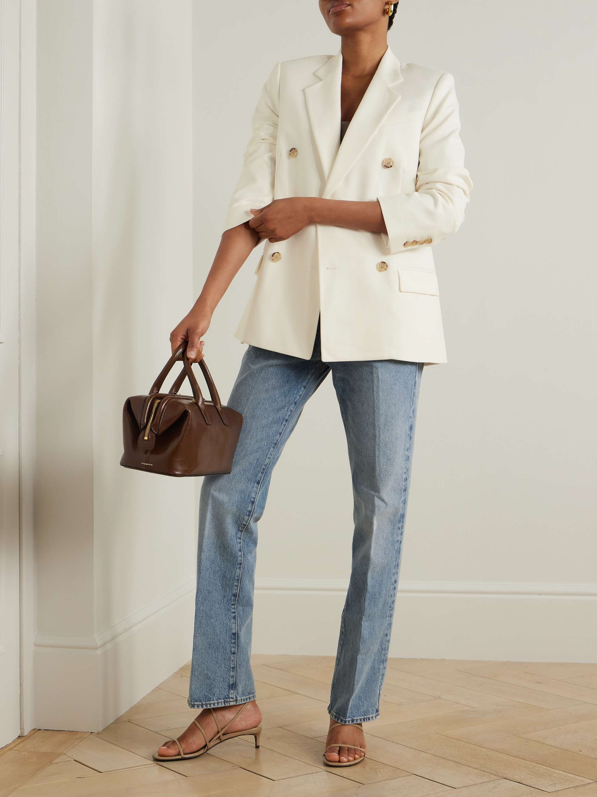 The Relaxed Everyday double-breasted woven blazer view