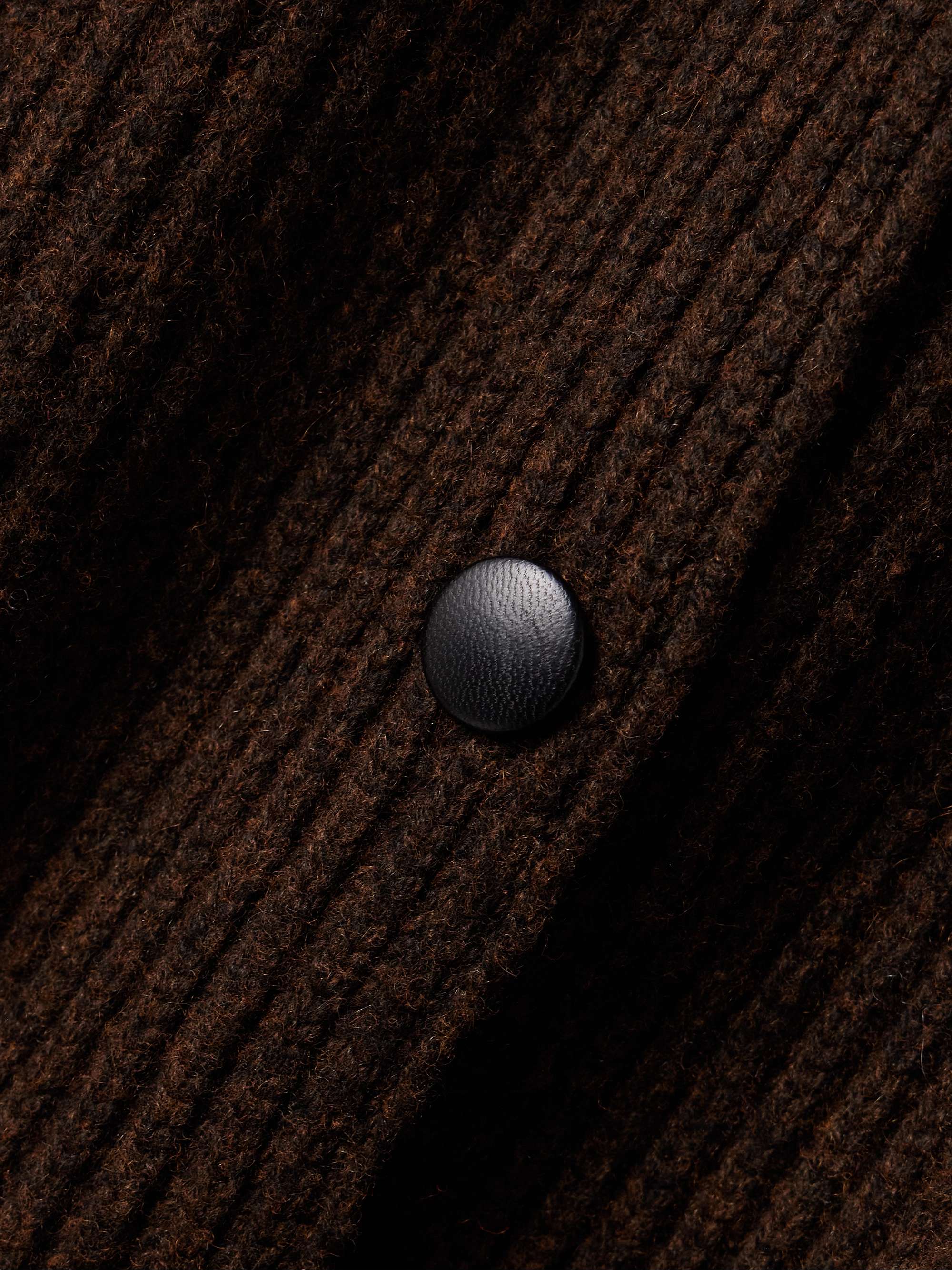 Jina oversized ribbed cashmere cardigan view