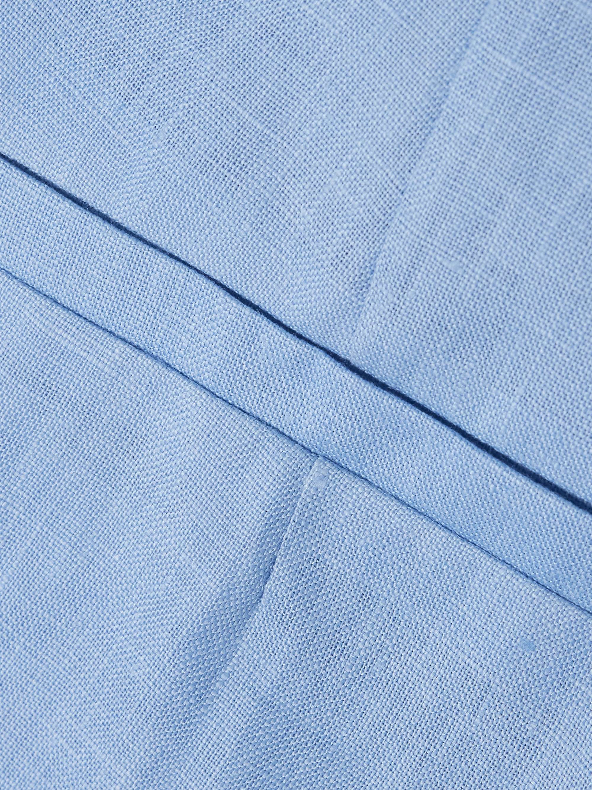 Poesia wide-leg linen pants view