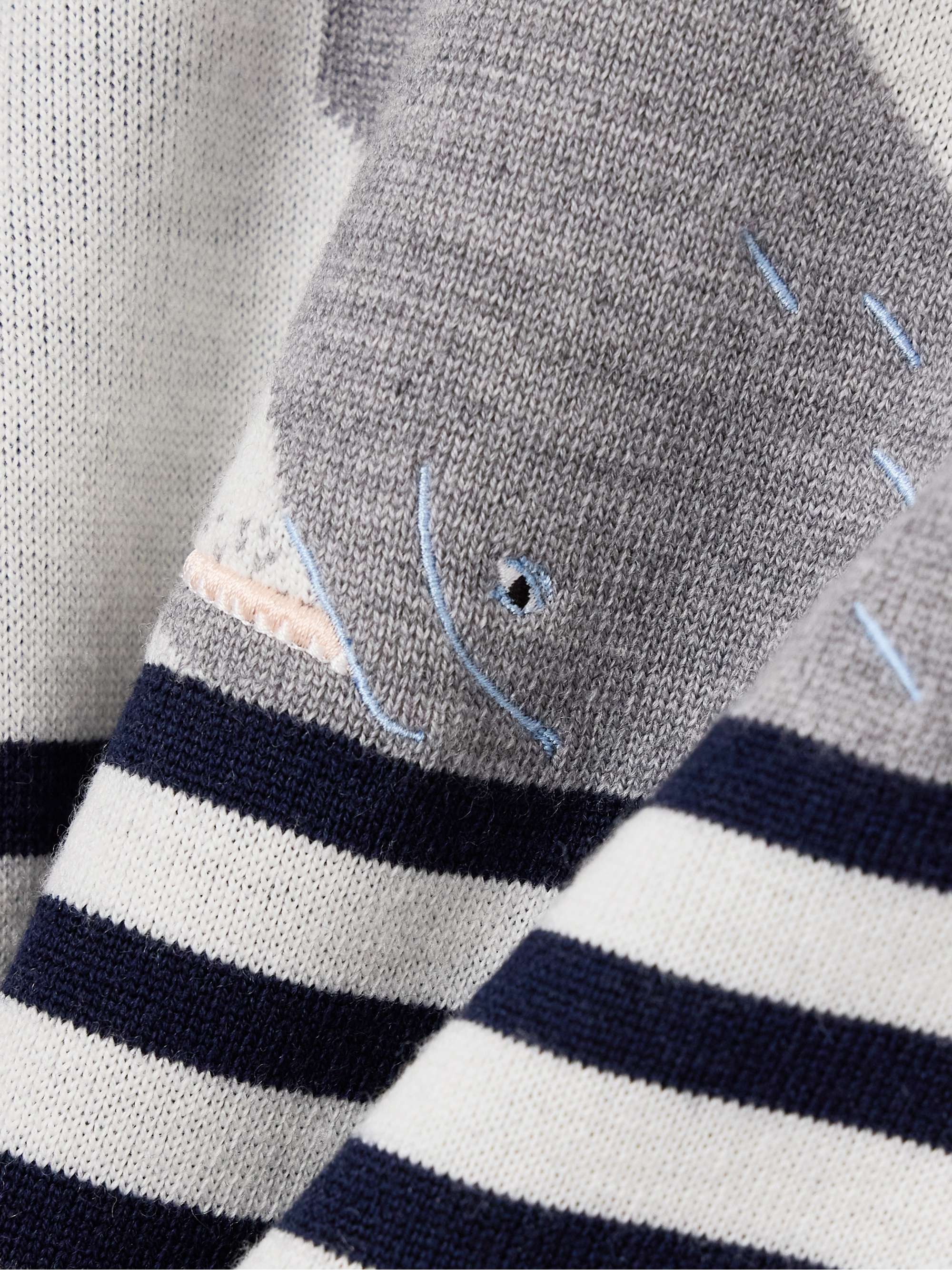 Embroidered jacquard-knit wool-blend sweater view