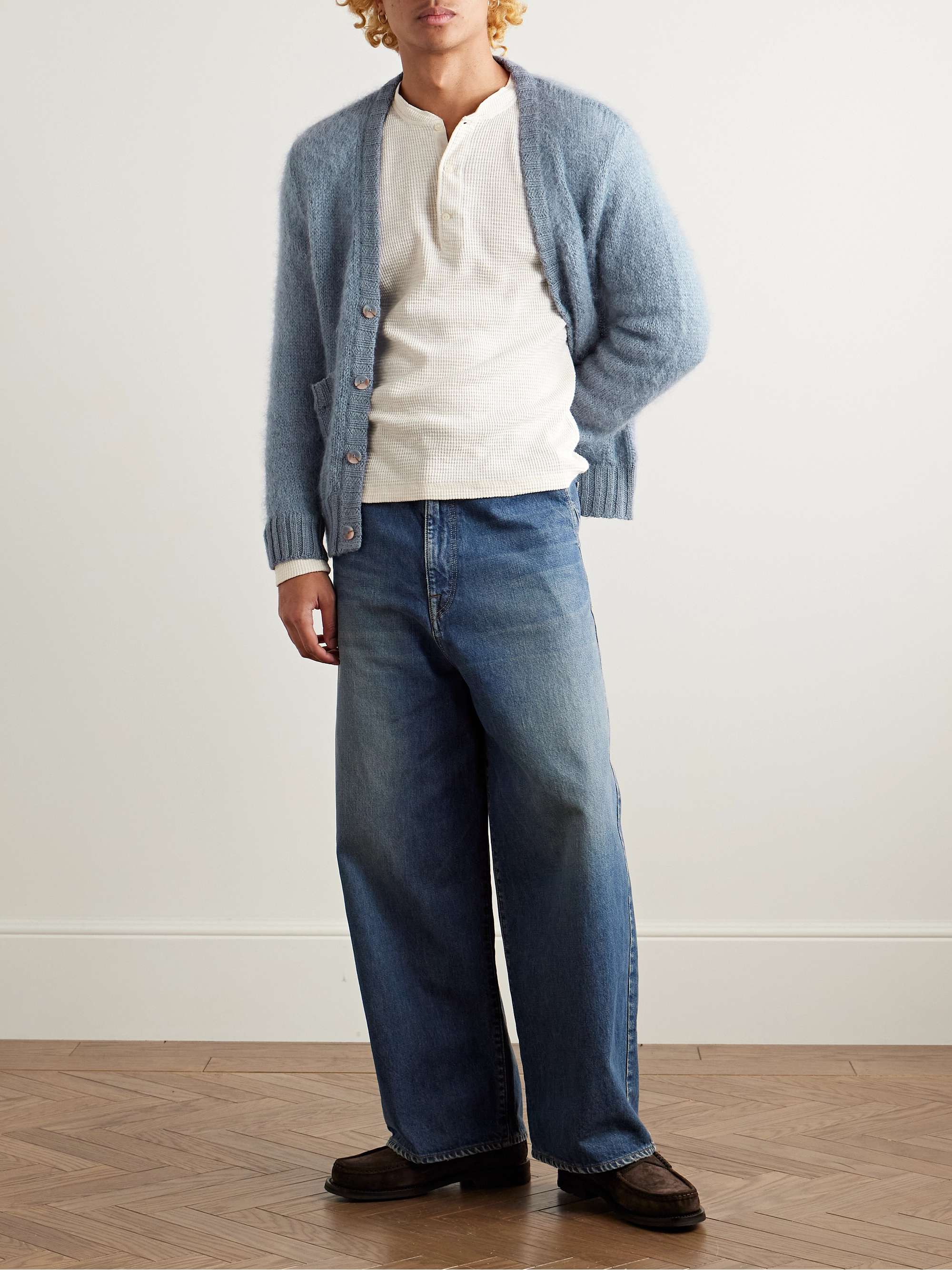 Mohair and Wool-Blend Cardigan view