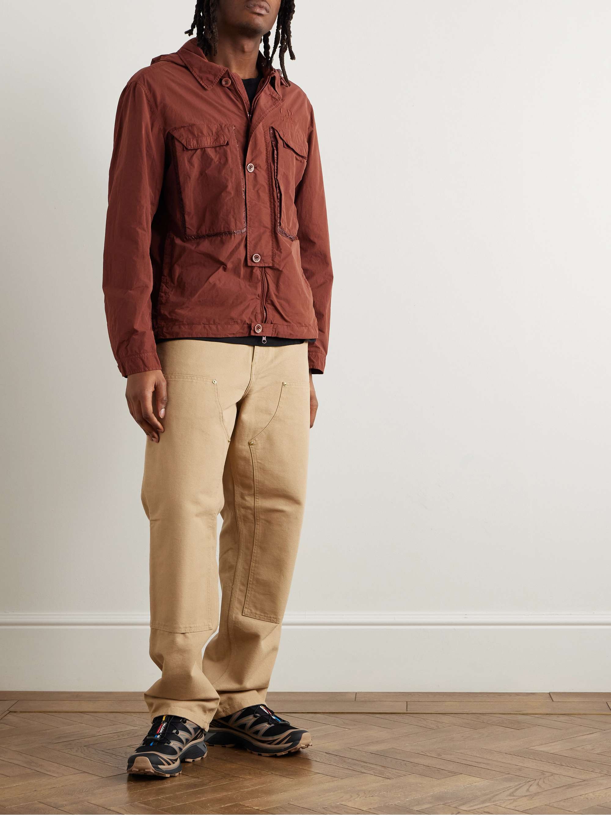 Flatt Nylon Hooded Shirt Jacket view