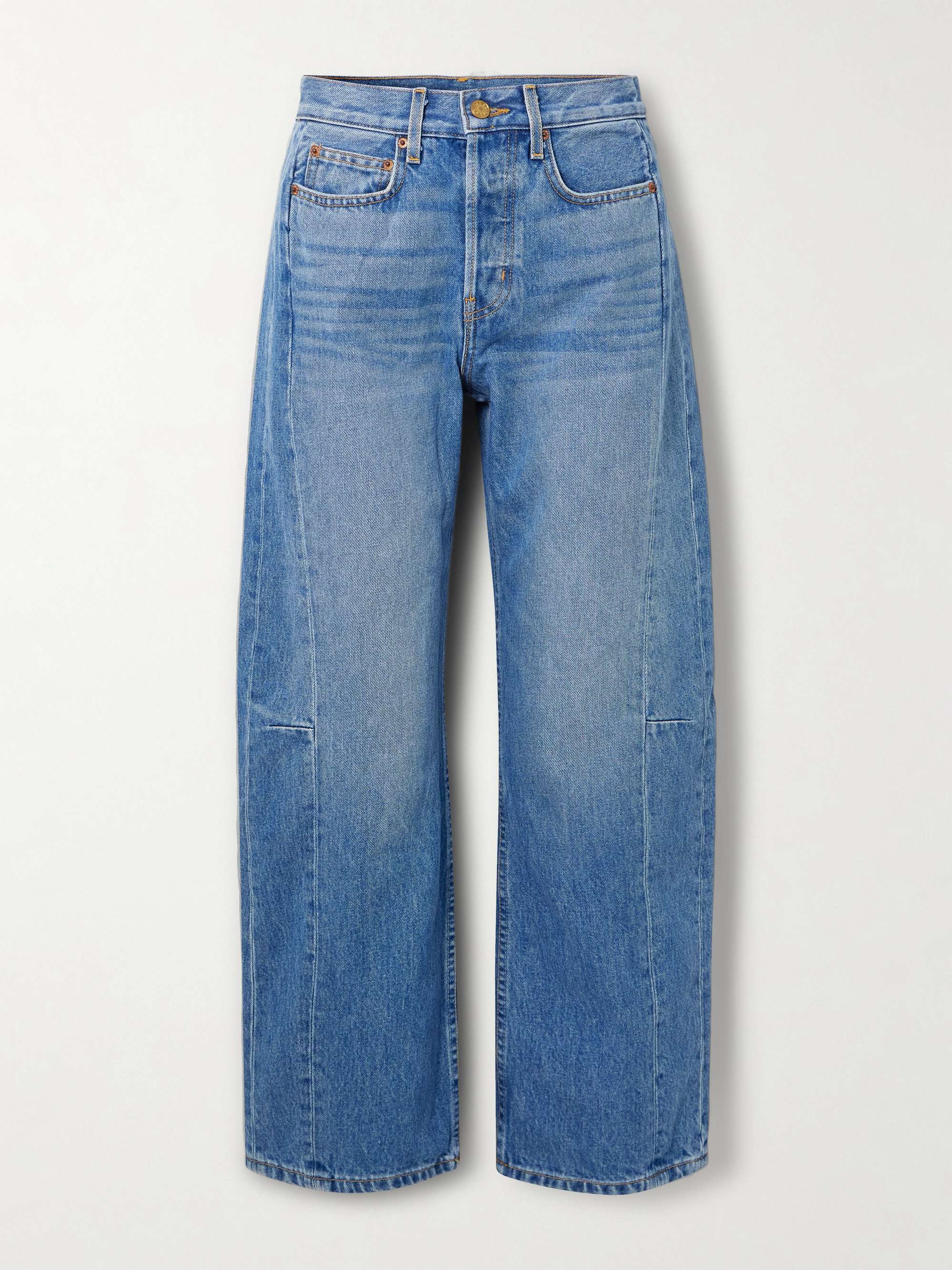 Slim Lasso mid-rise barrel-leg jeans view