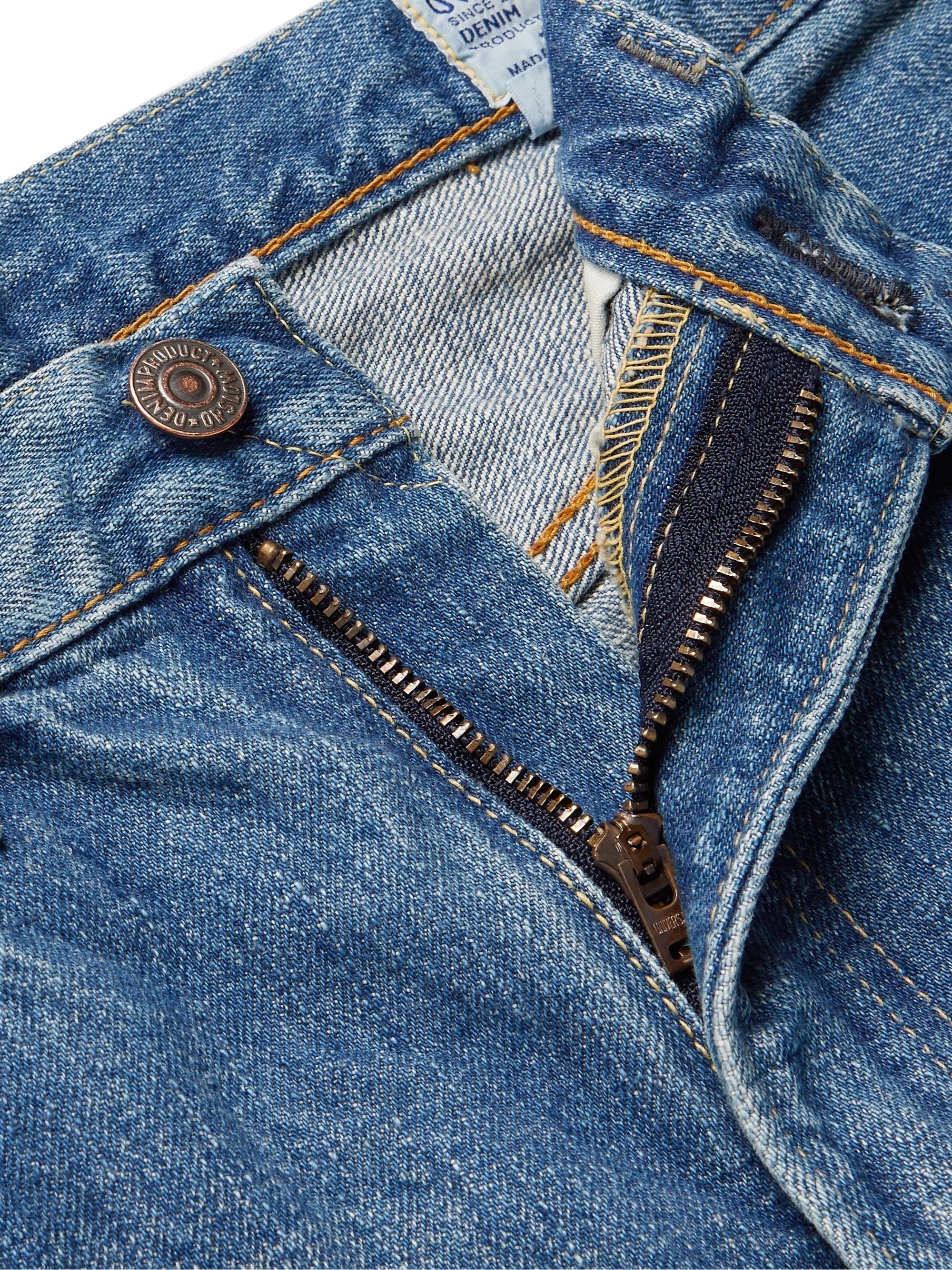 107 Slim-Fit Selvedge Denim Jeans view