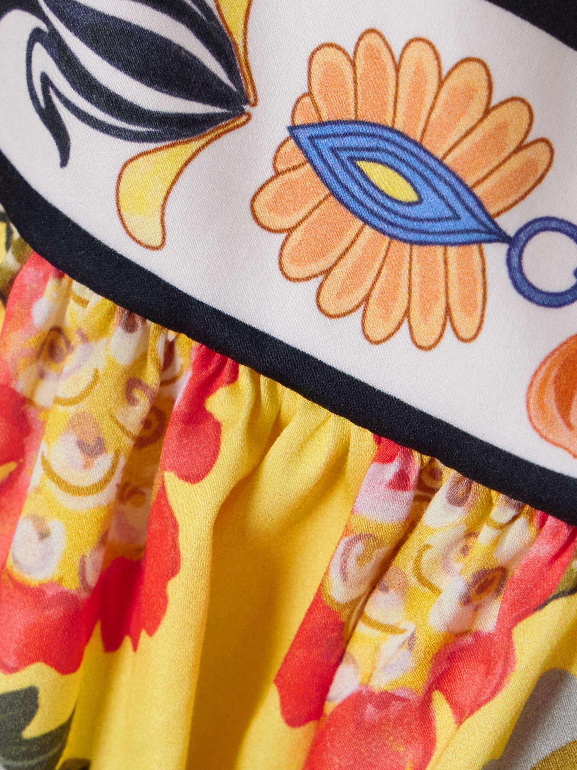 Mavaro printed cotton-poplin midi dress view