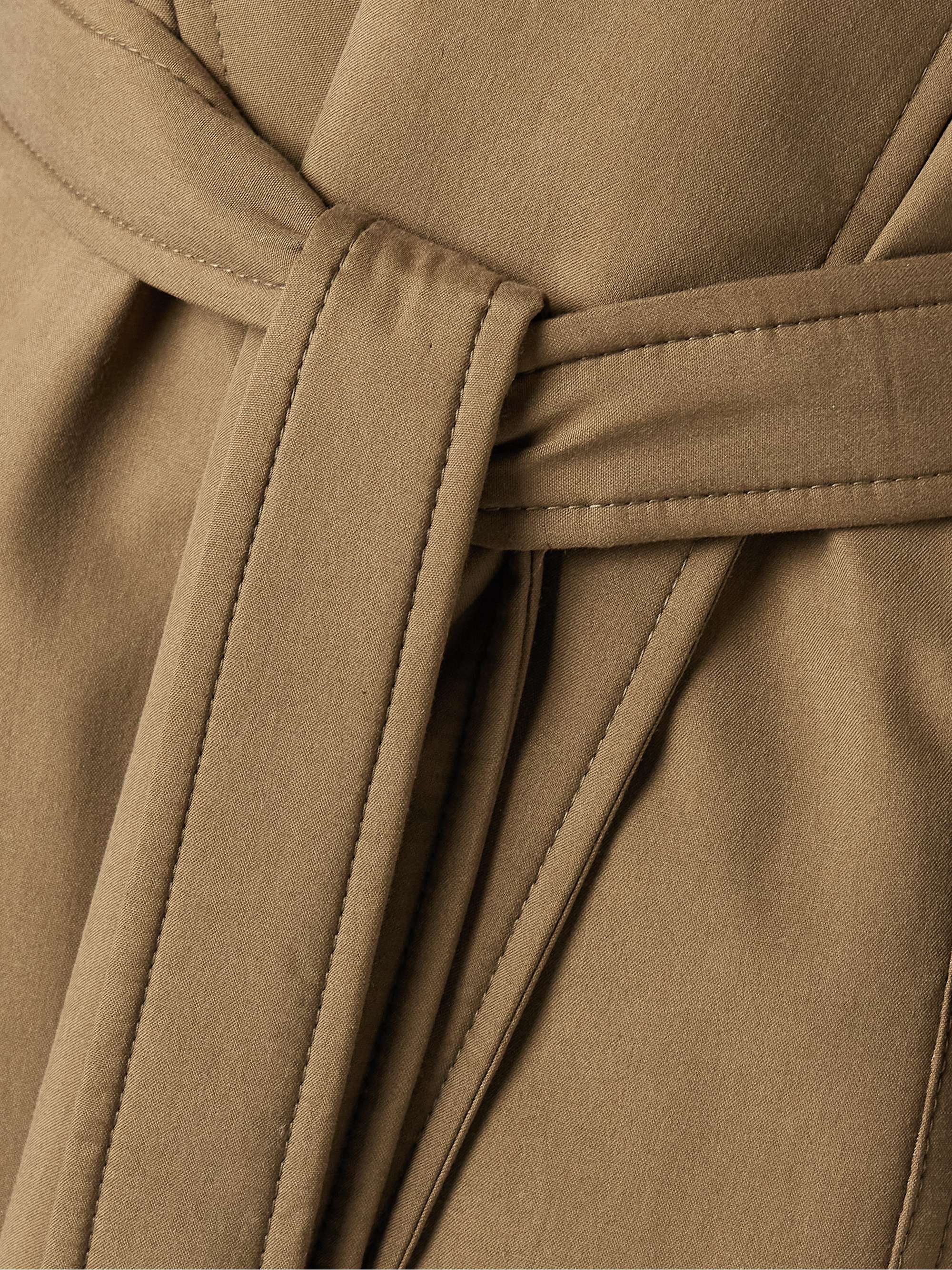 Dwight belted silk coat view