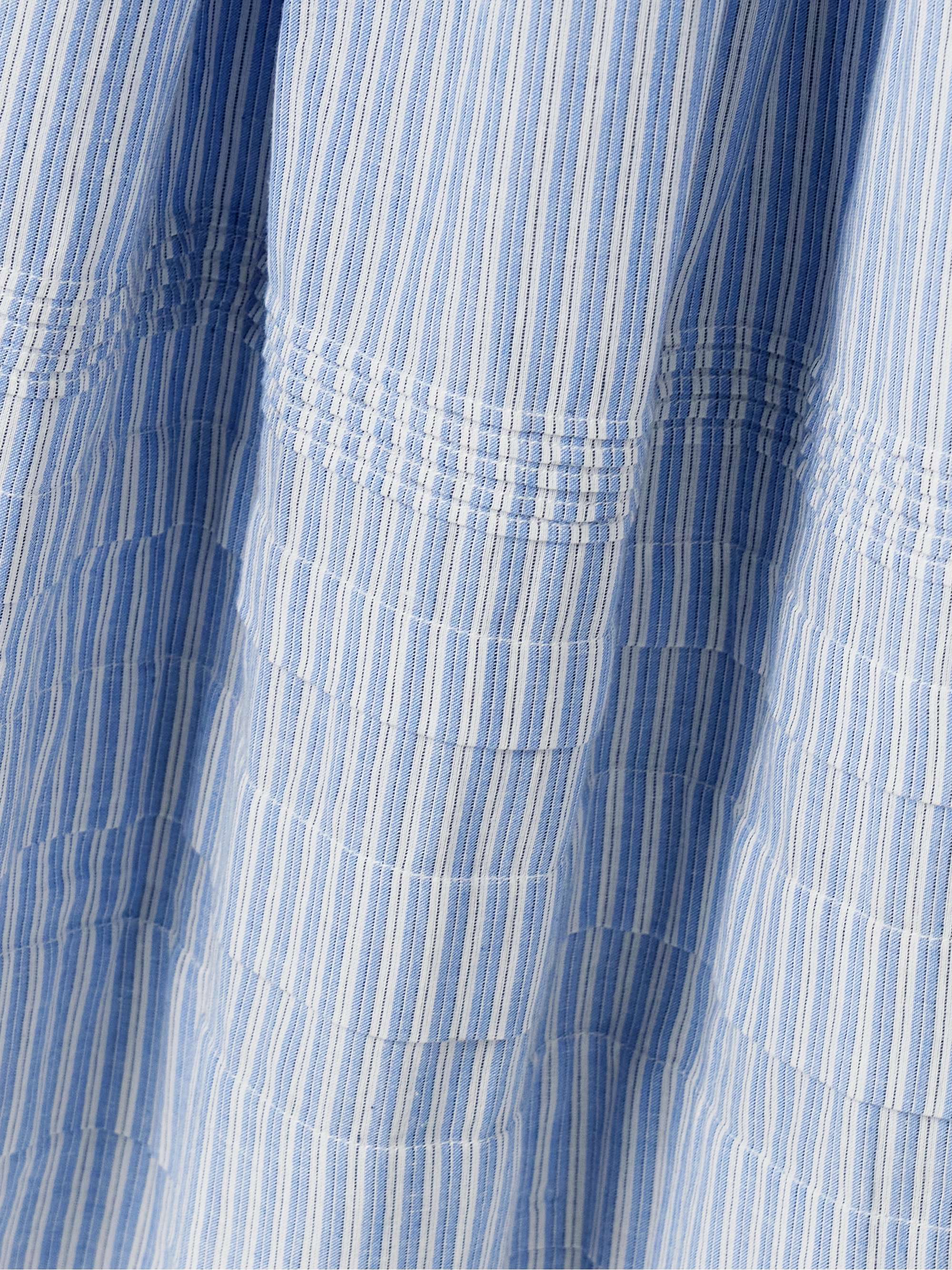 Sebastiane tiered striped organic cotton-voile midi skirt view