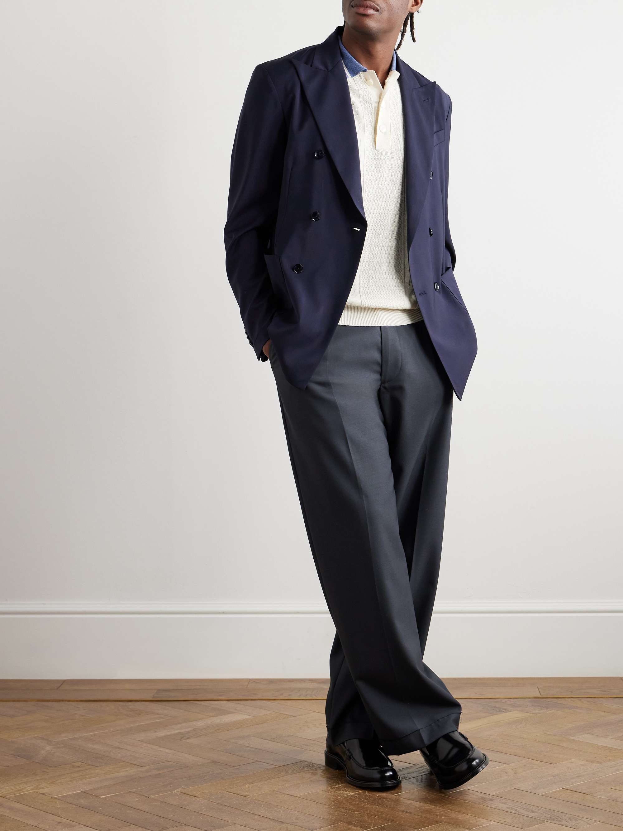 Siroco Double-Breasted Wool Suit Jacket view