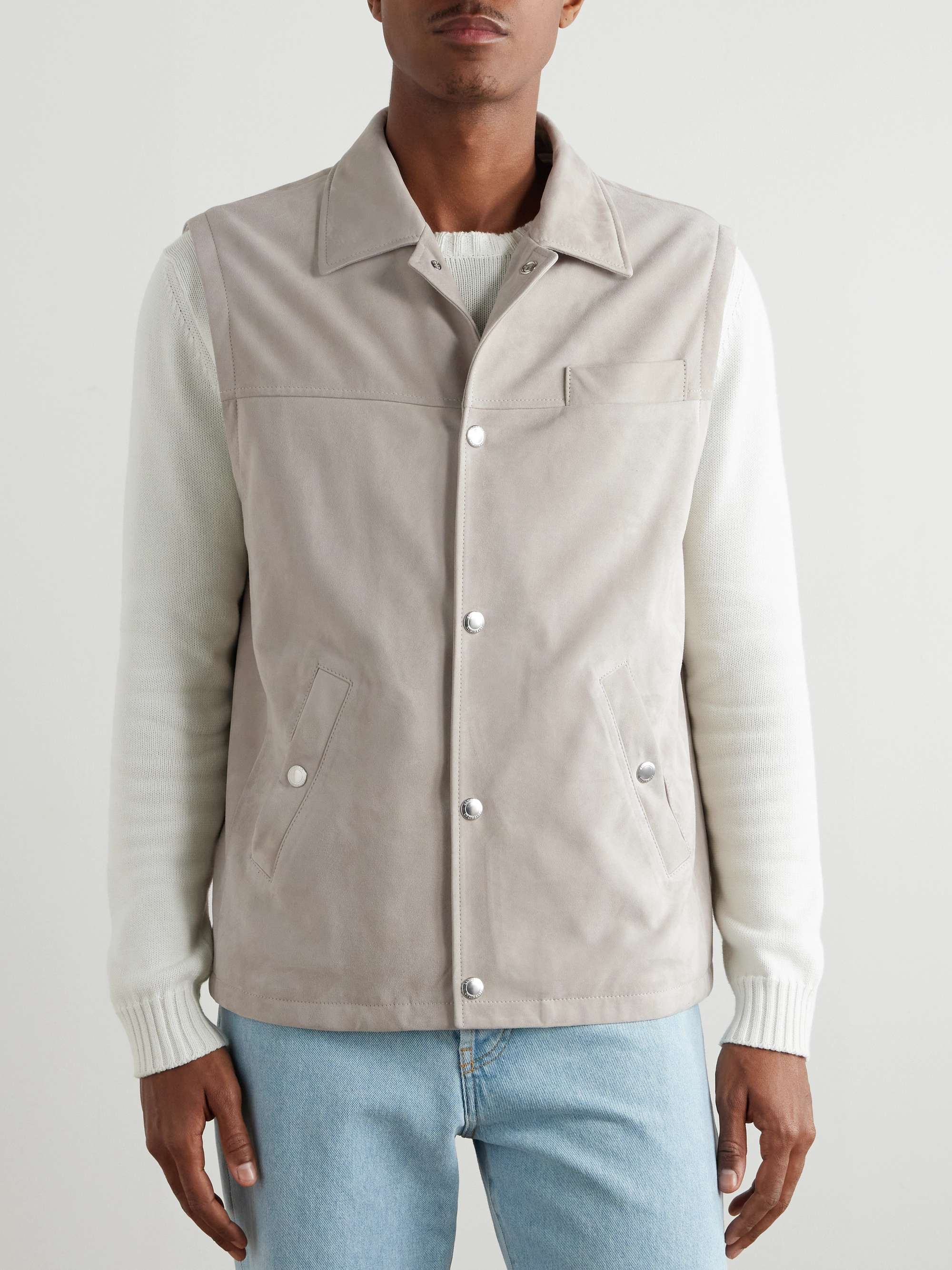 Suede Gilet view