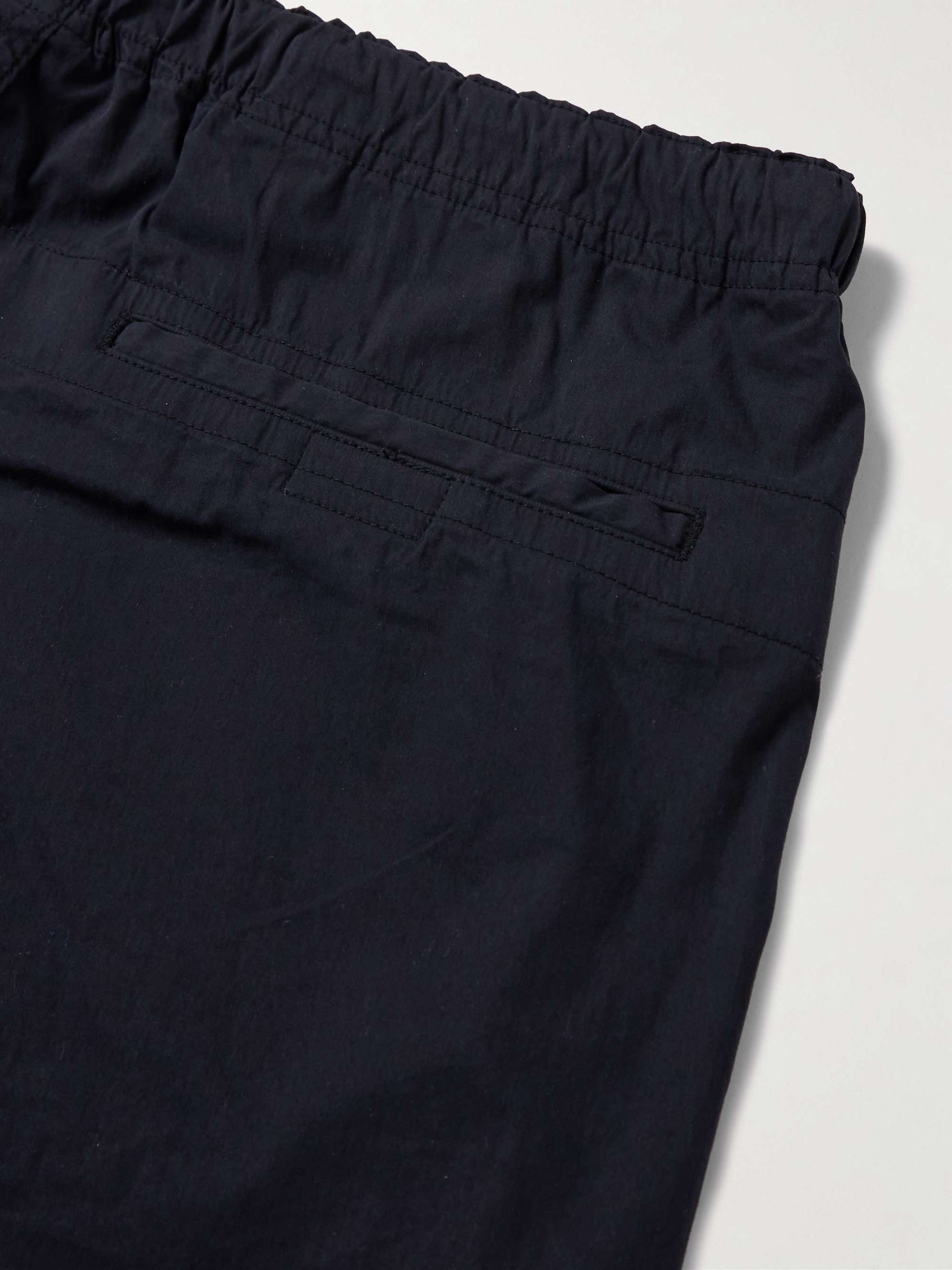 New Yorker Straight-Leg Cotton-Blend Drawstring Trousers view
