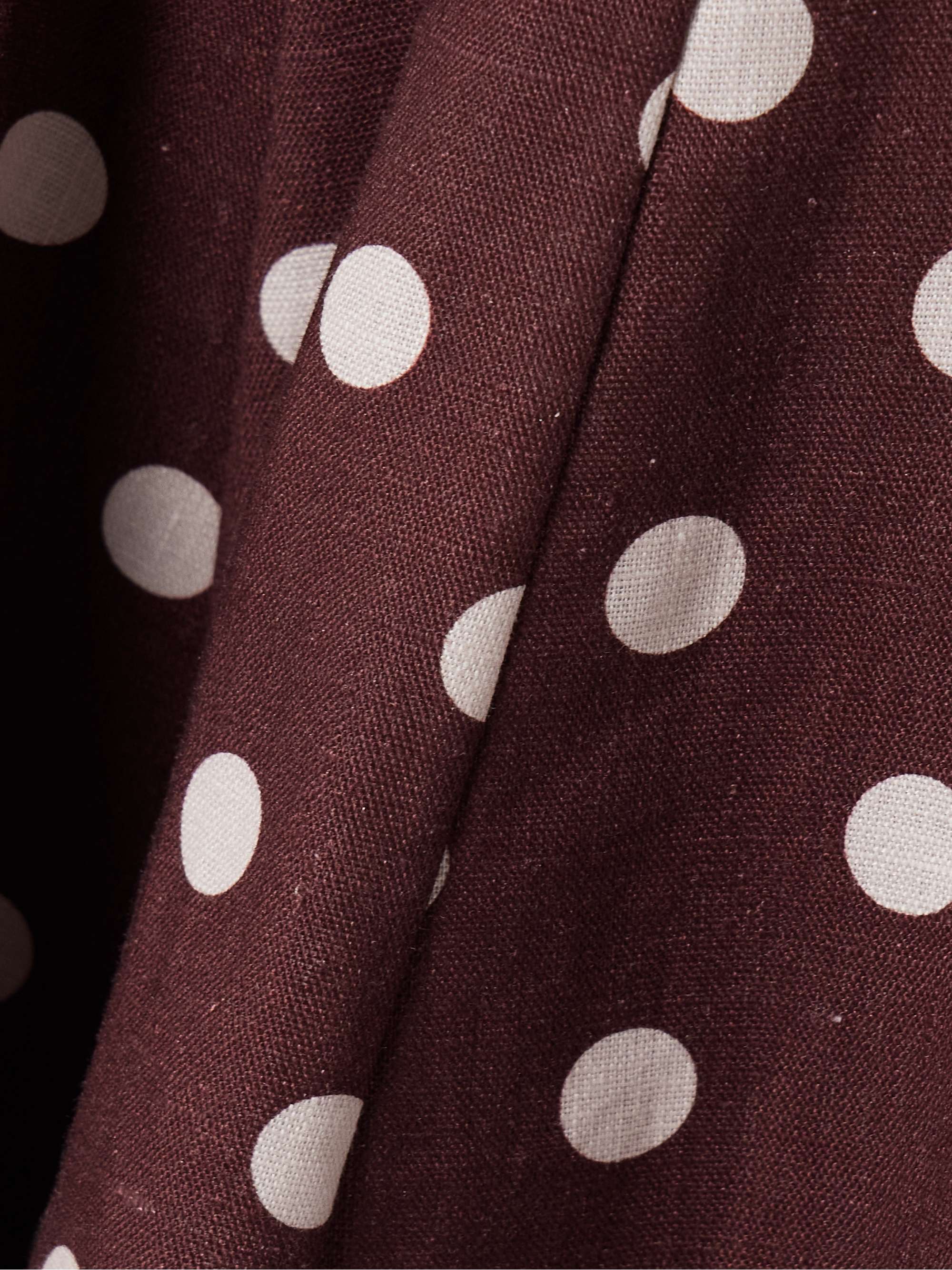 Acacia polka-dot linen mini dress view