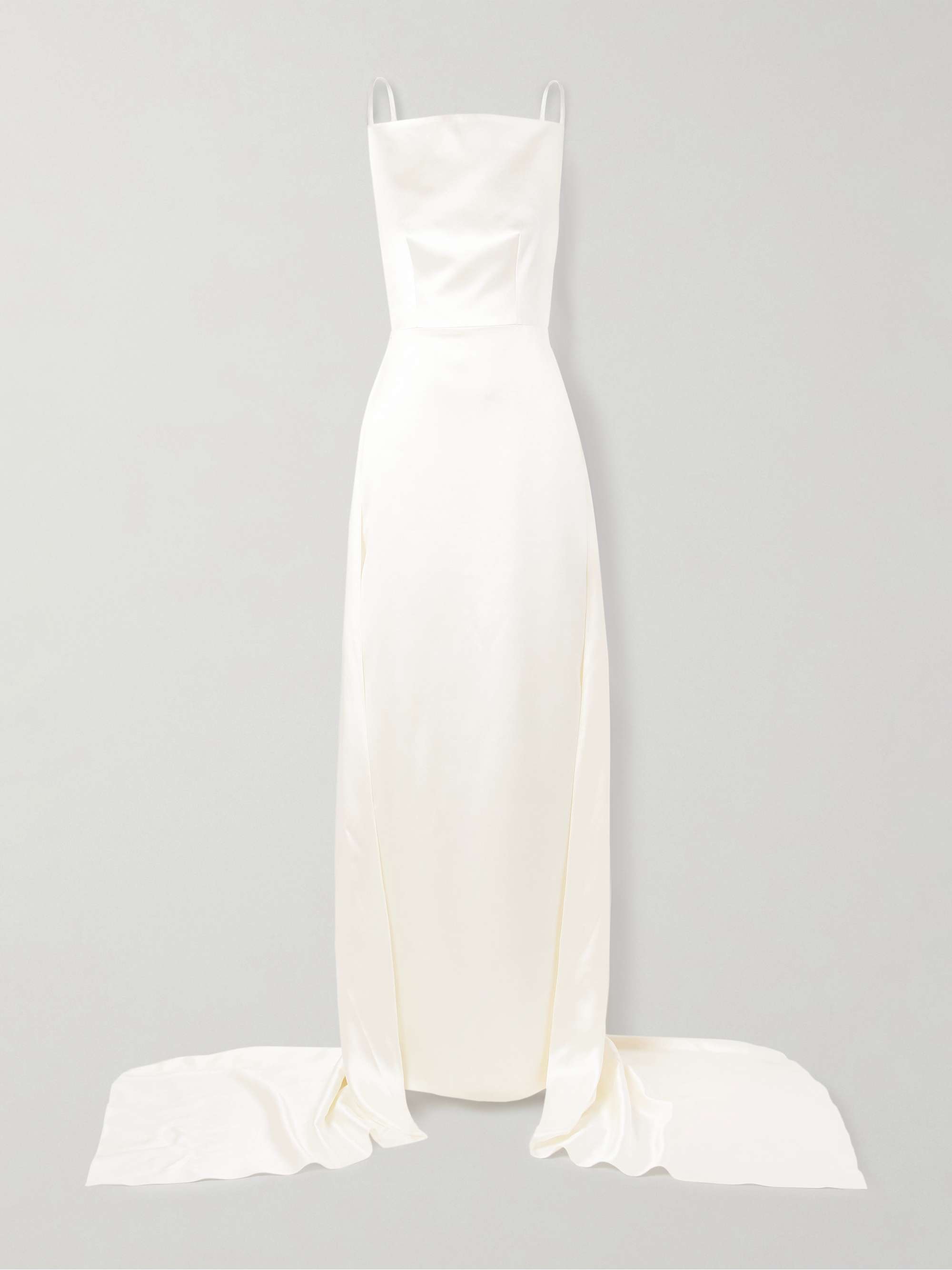 Emerson silk and wool-blend satin gown view