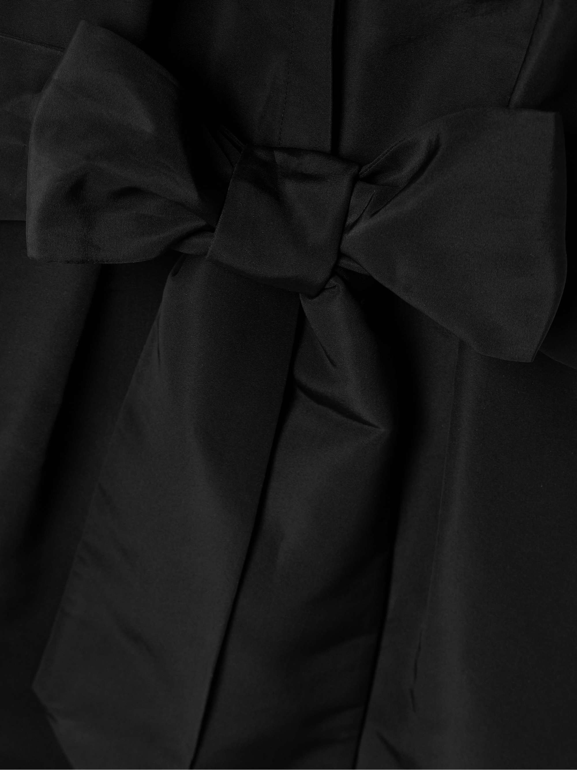 Belted pleated silk-faille gown view