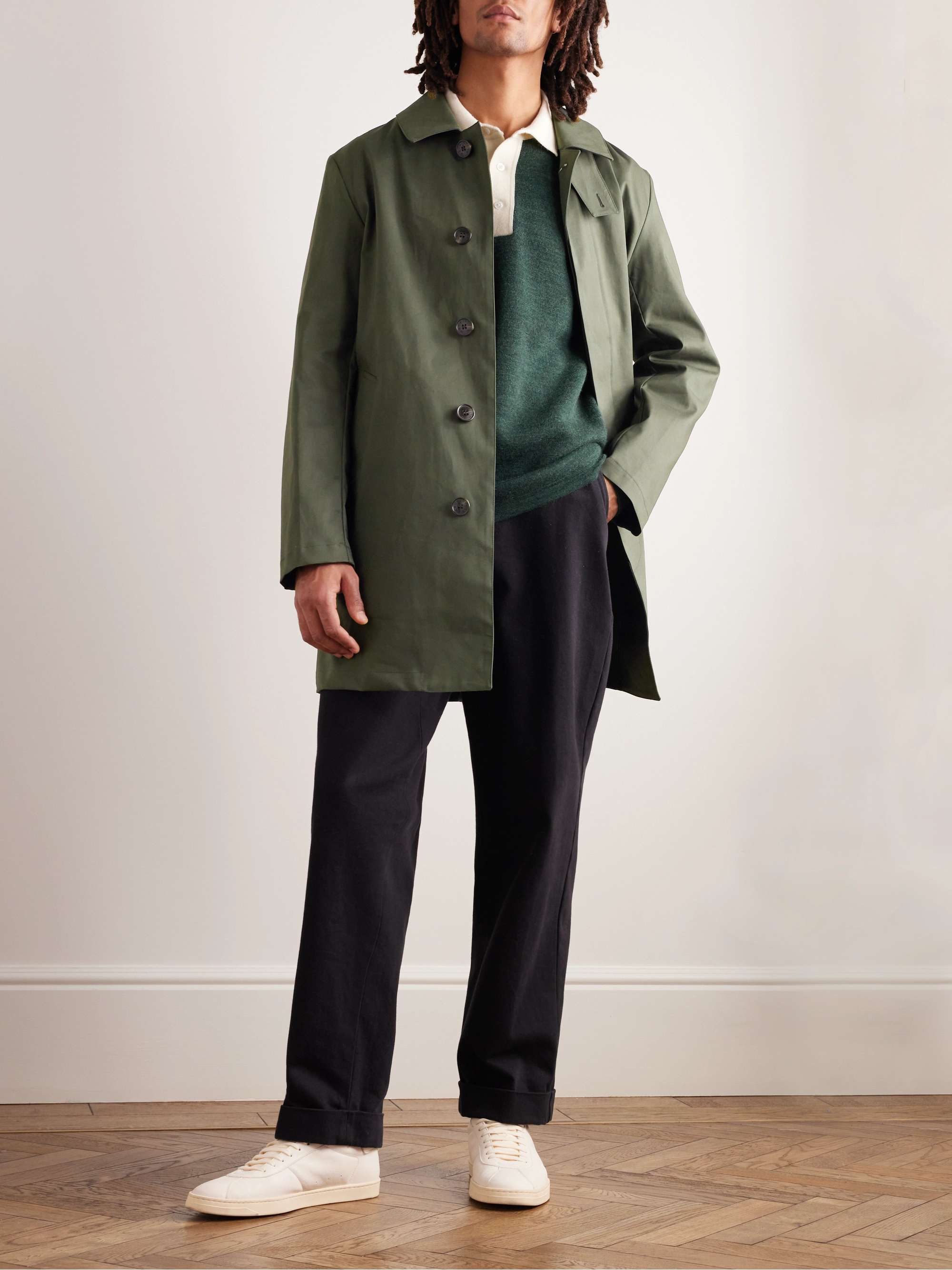Cambridge Bonded Cotton Trench Coat view