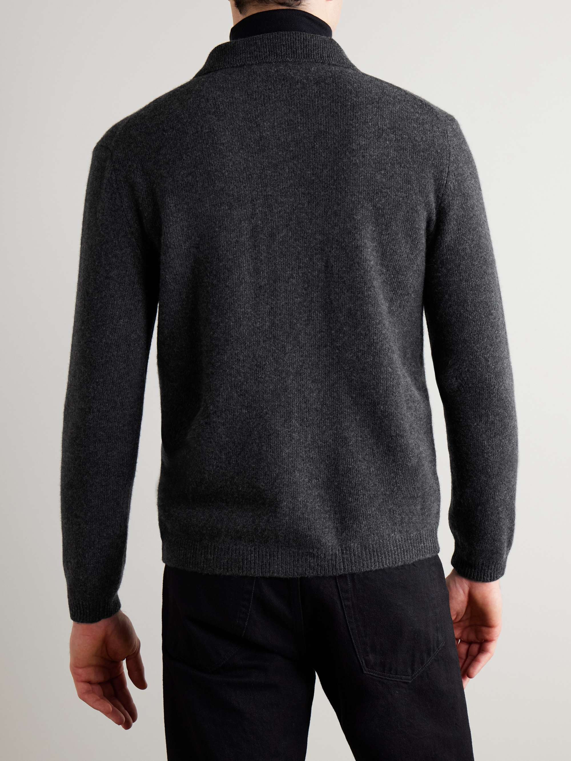 Slim-Fit Wool and Cashmere-Blend Cardigan view
