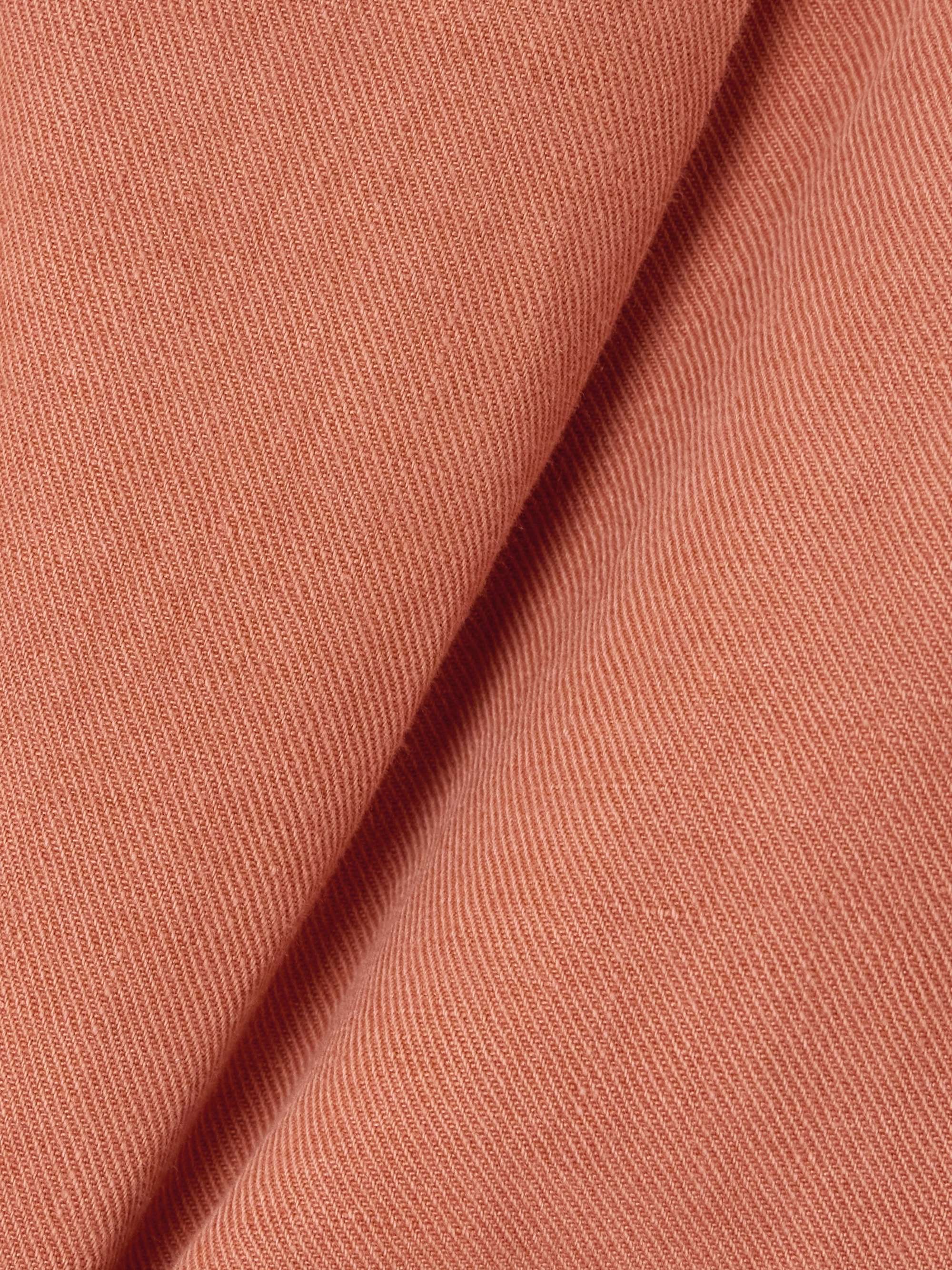 Bead-embellished pleated cotton and linen-blend twill shorts view