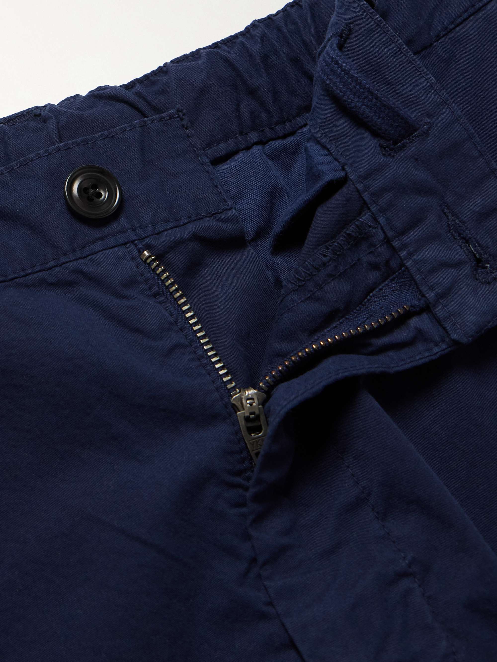 Tanker Slim-Fit Straight-Leg Cotton Drawstring Trousers view