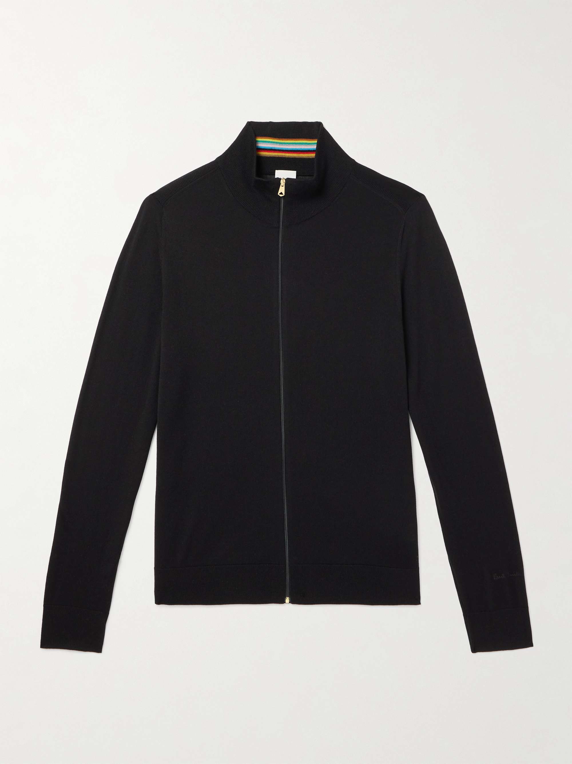 Merino Wool Zip-Through Sweater view