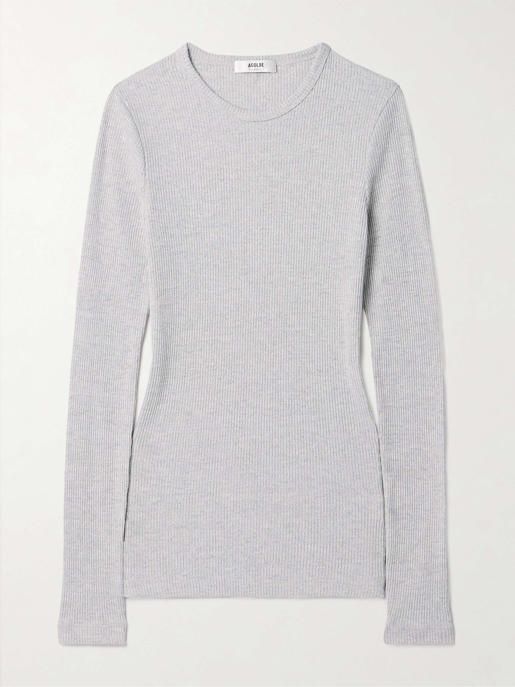 Delphi ribbed jersey top view