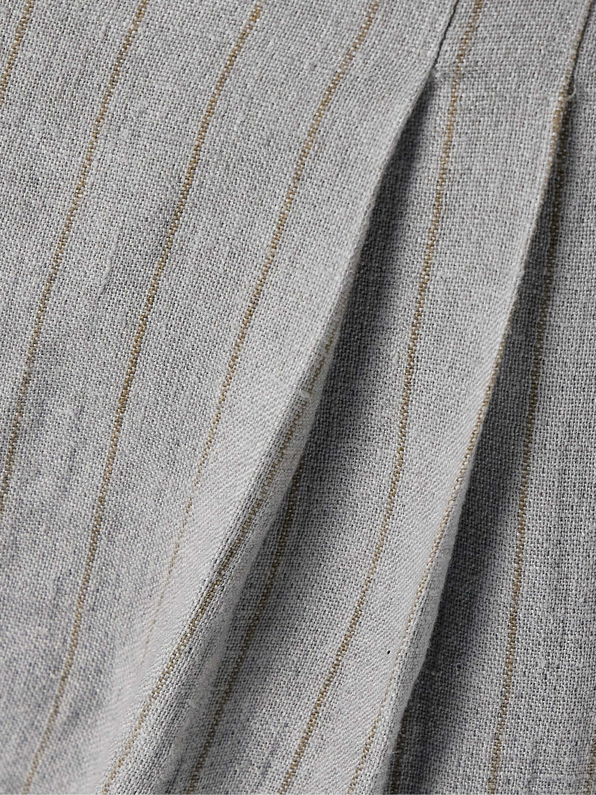 Lupe pleated striped linen wide-leg pants view