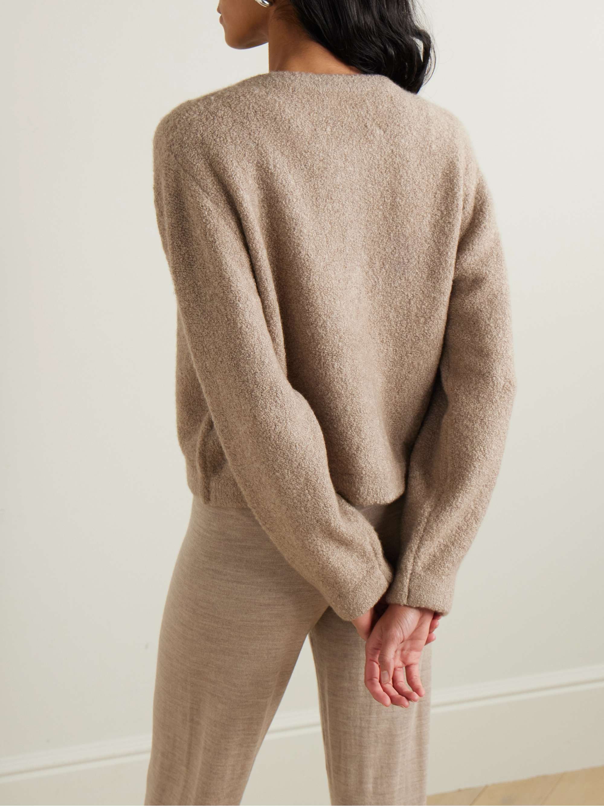 Antrim cashmere-blend bouclé cardigan view
