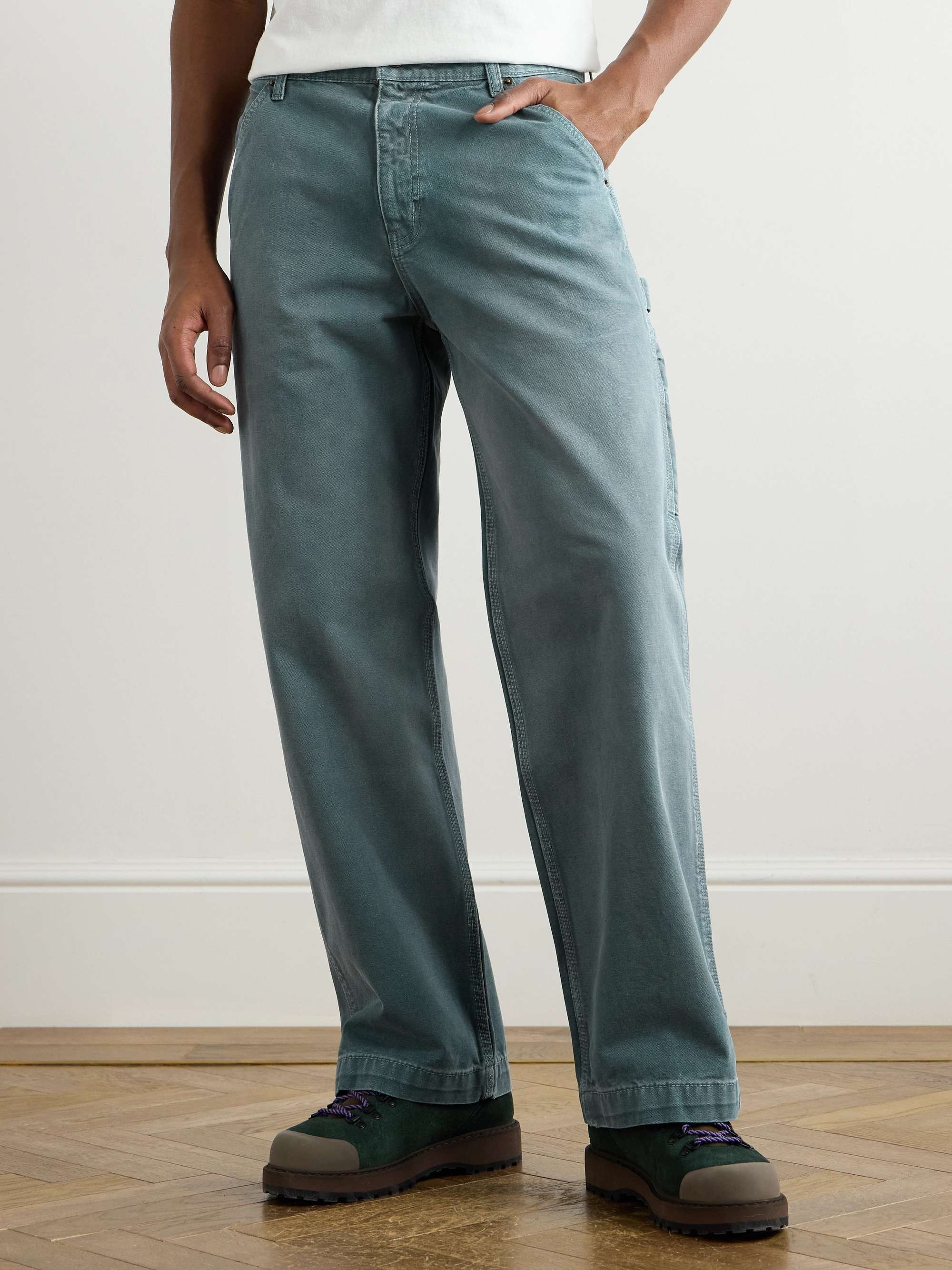 Carpenter Straight-Leg Cotton-Canvas Trousers view