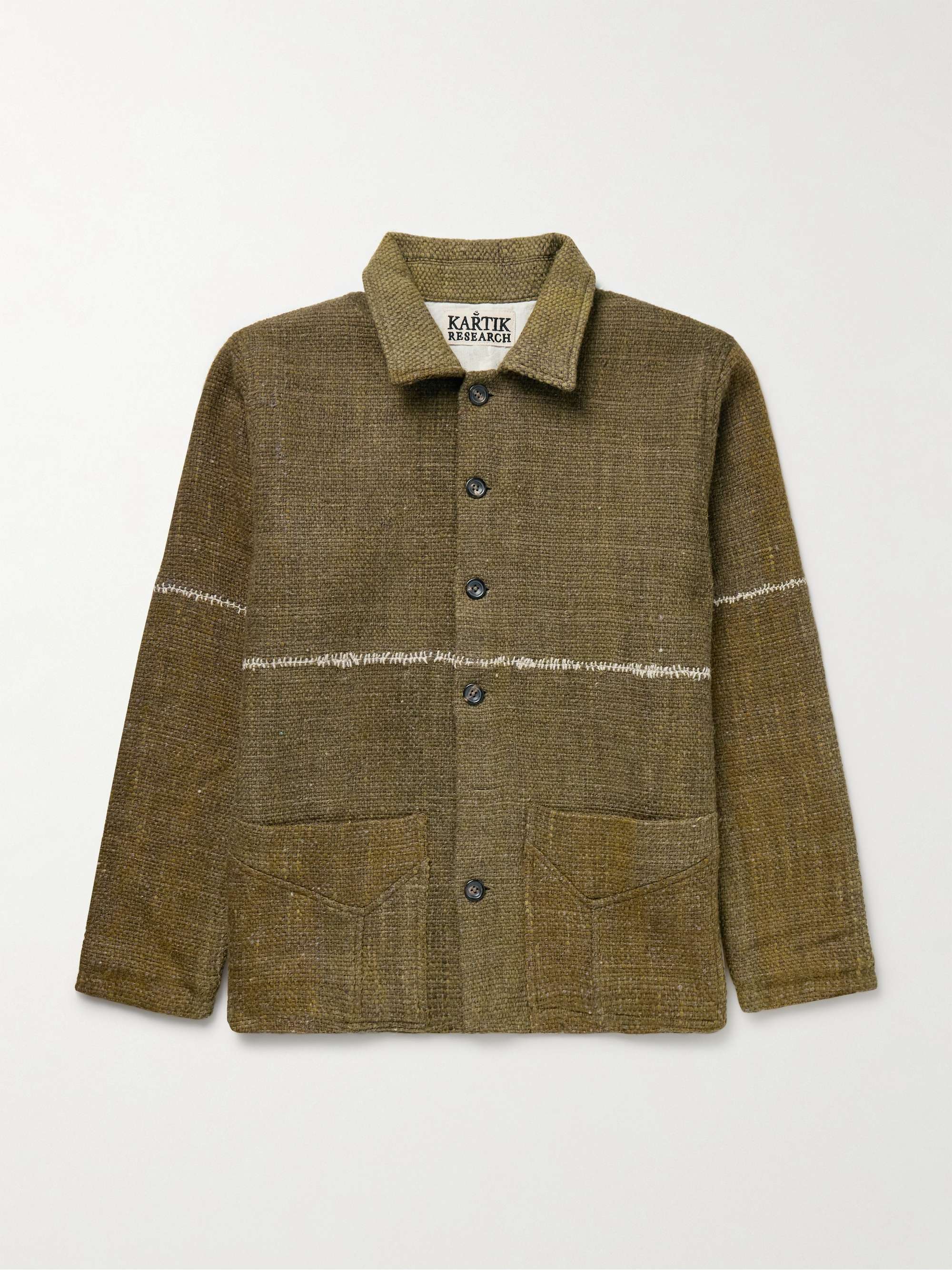 Embroidered Wool Chore Jacket view