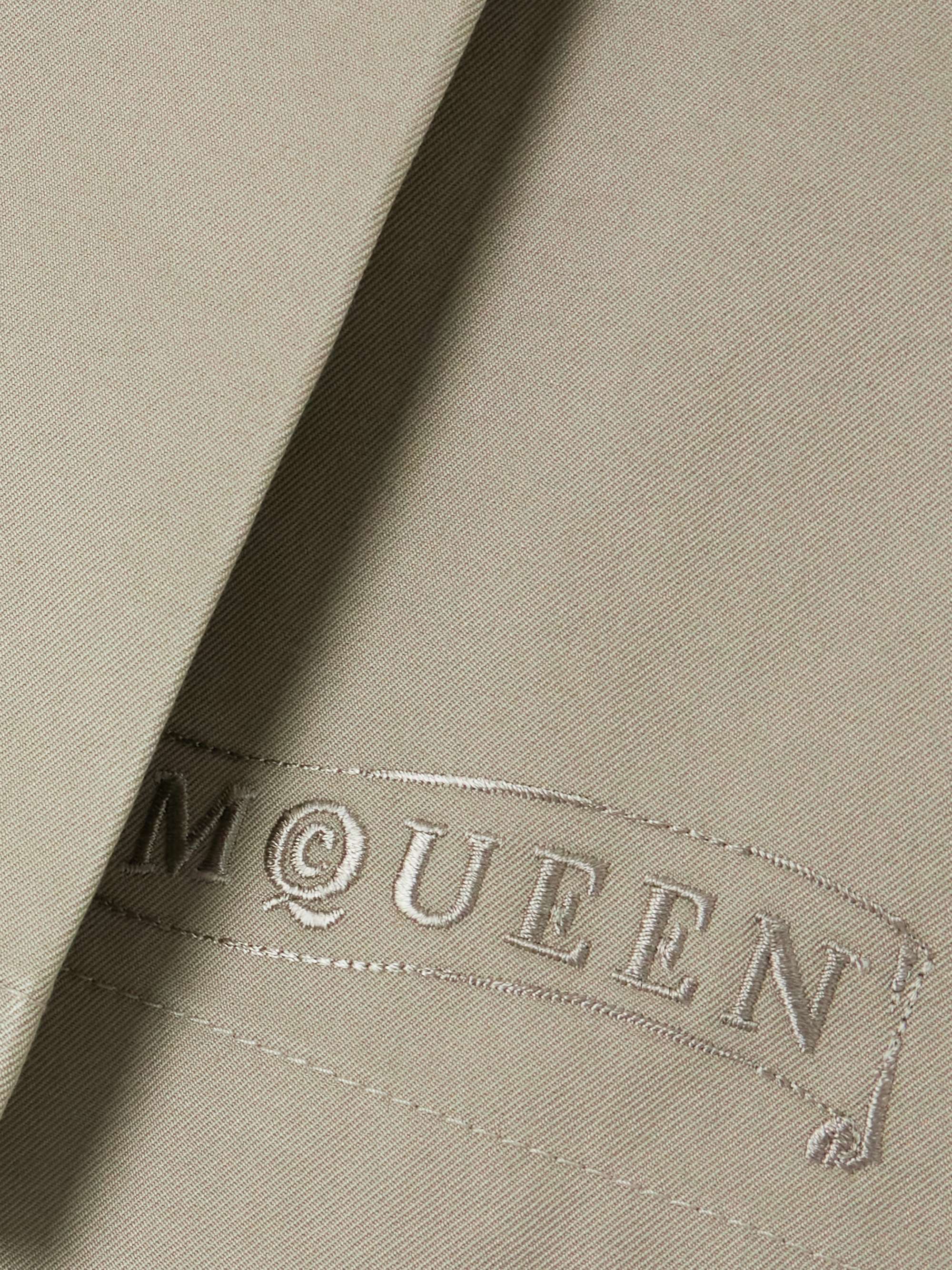Pleated cotton-gabardine shorts view