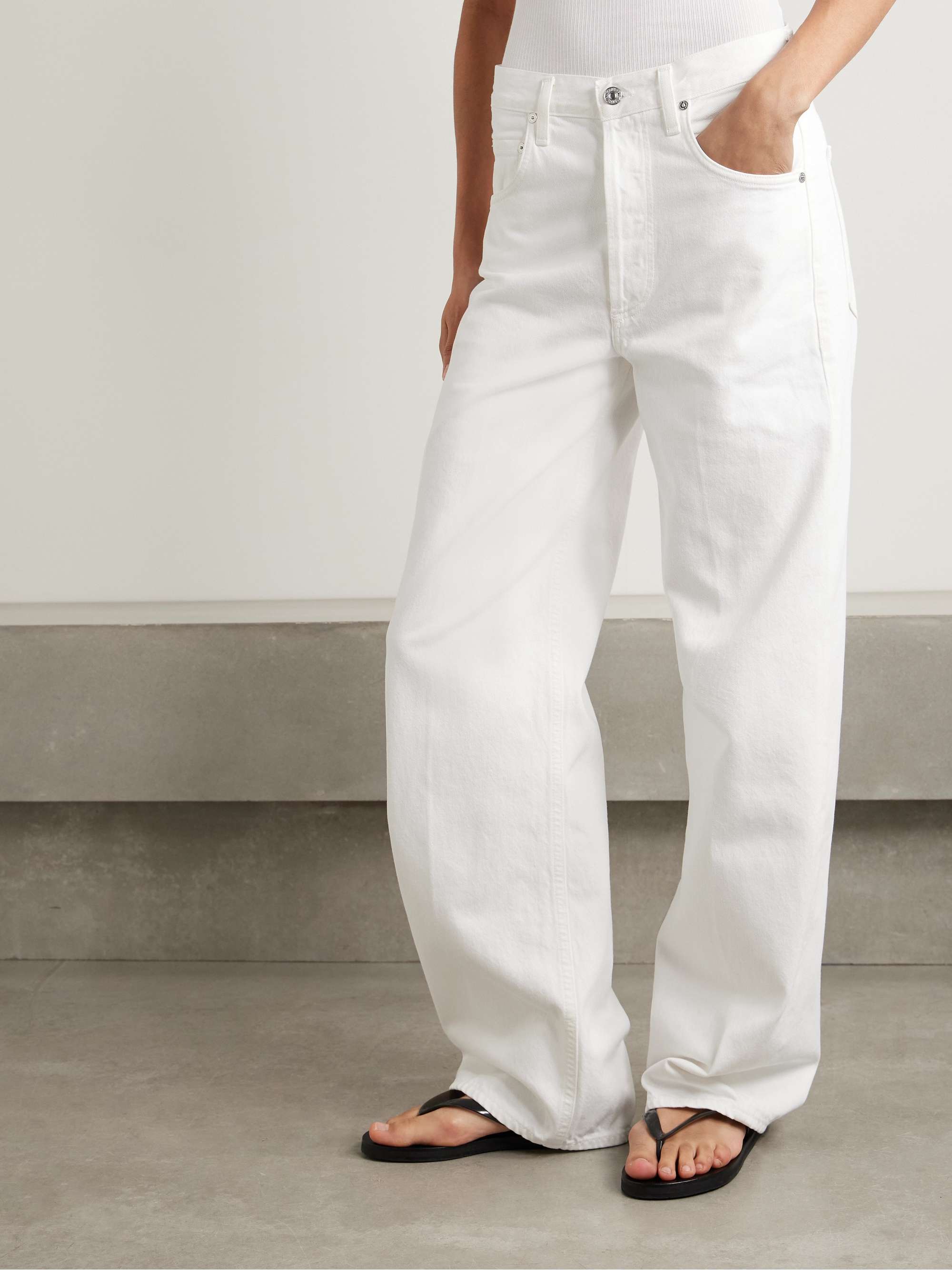 + Argent Ayla Baggy high-rise wide-leg jeans view