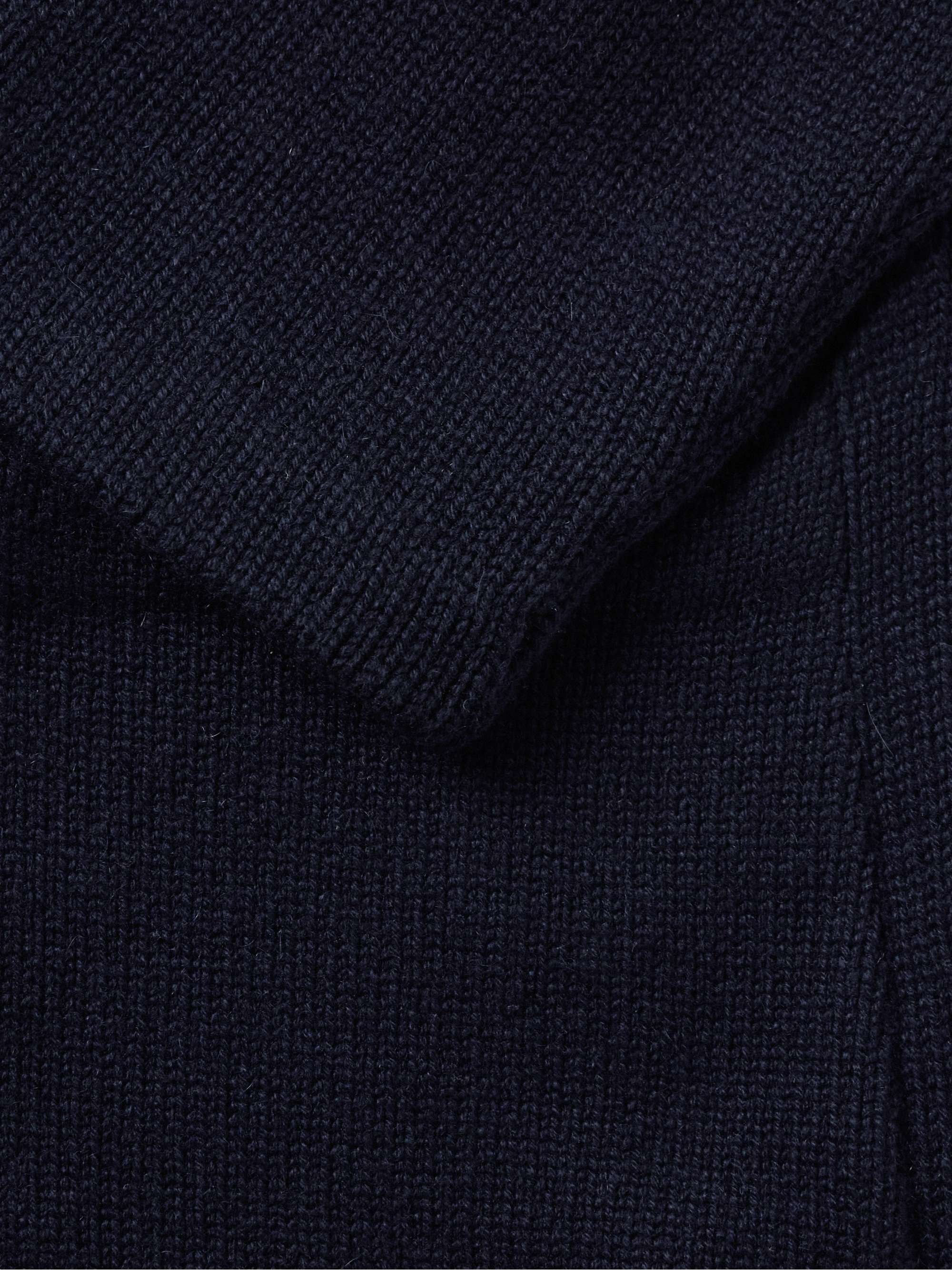 Double-Breasted Shawl-Collar Cashmere Cardigan view