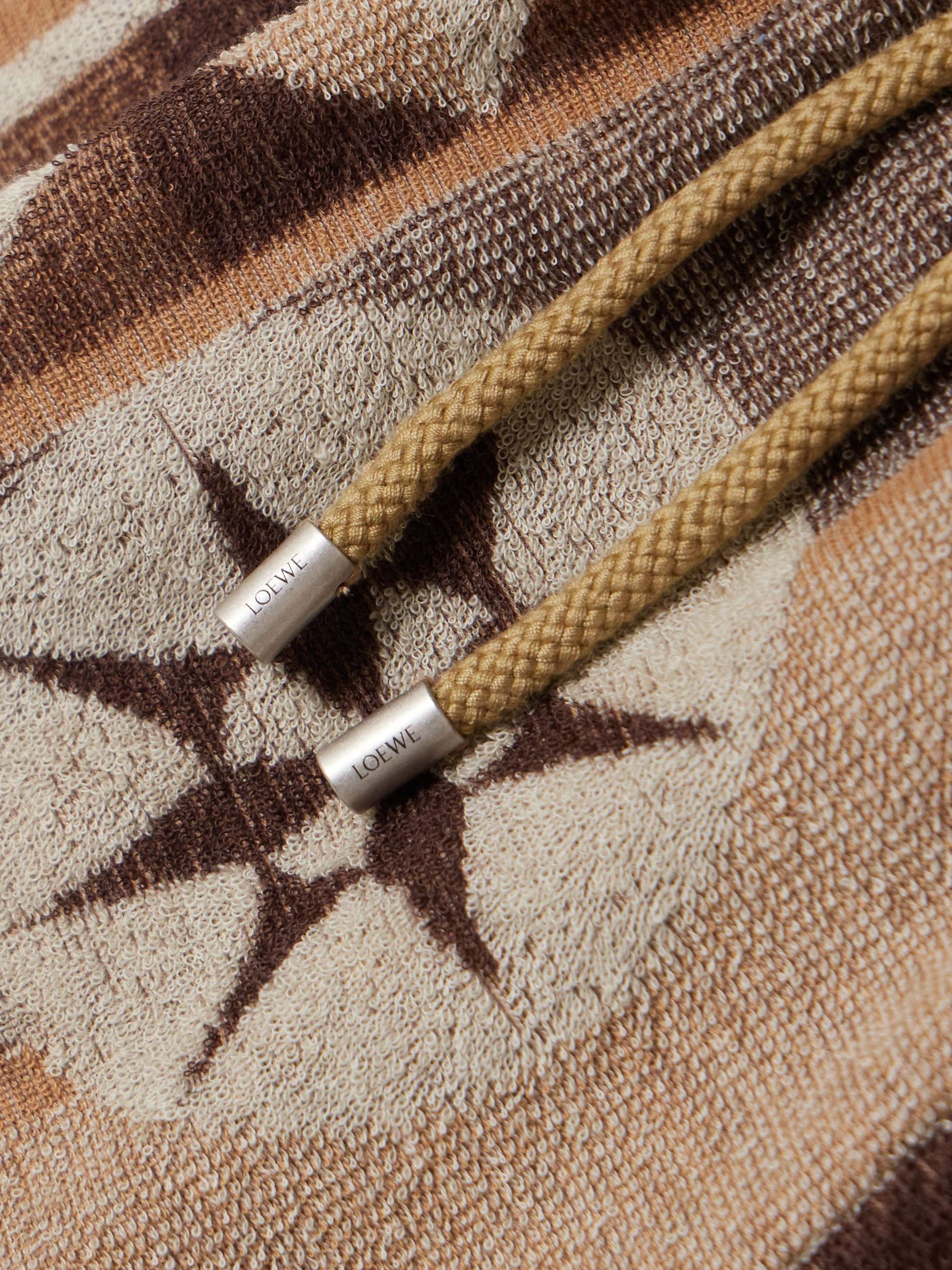 + Paula's Ibiza jacquard-woven cotton-blend terry shorts view